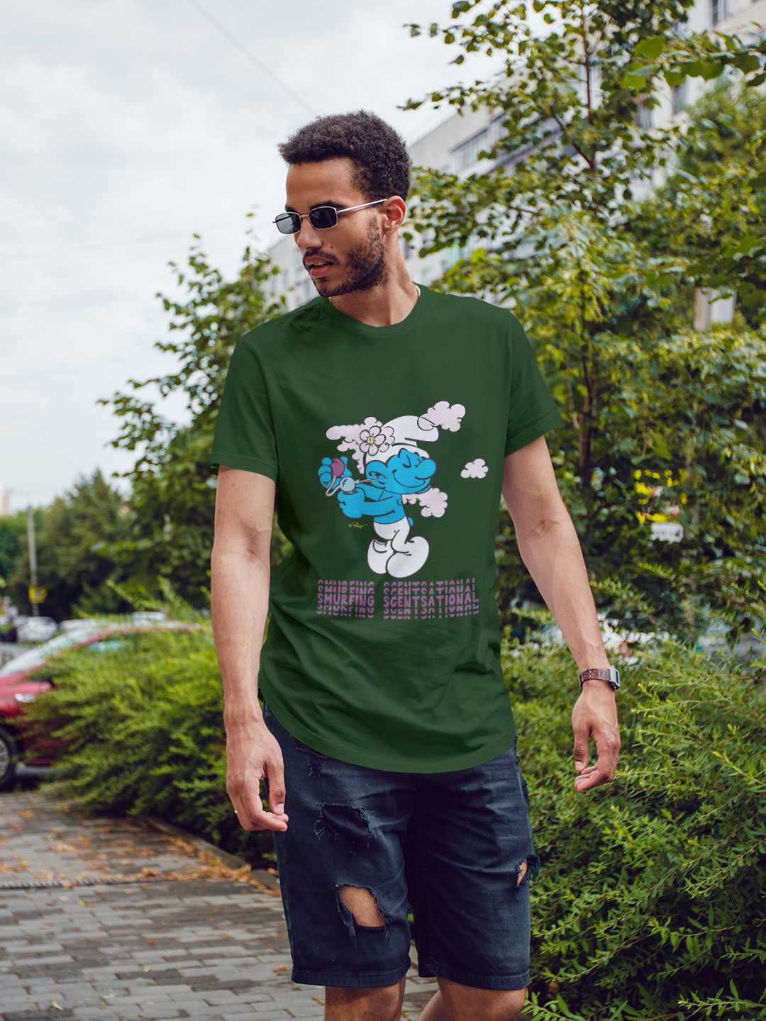 Scentsational Smurfs Regular Graphic Tee