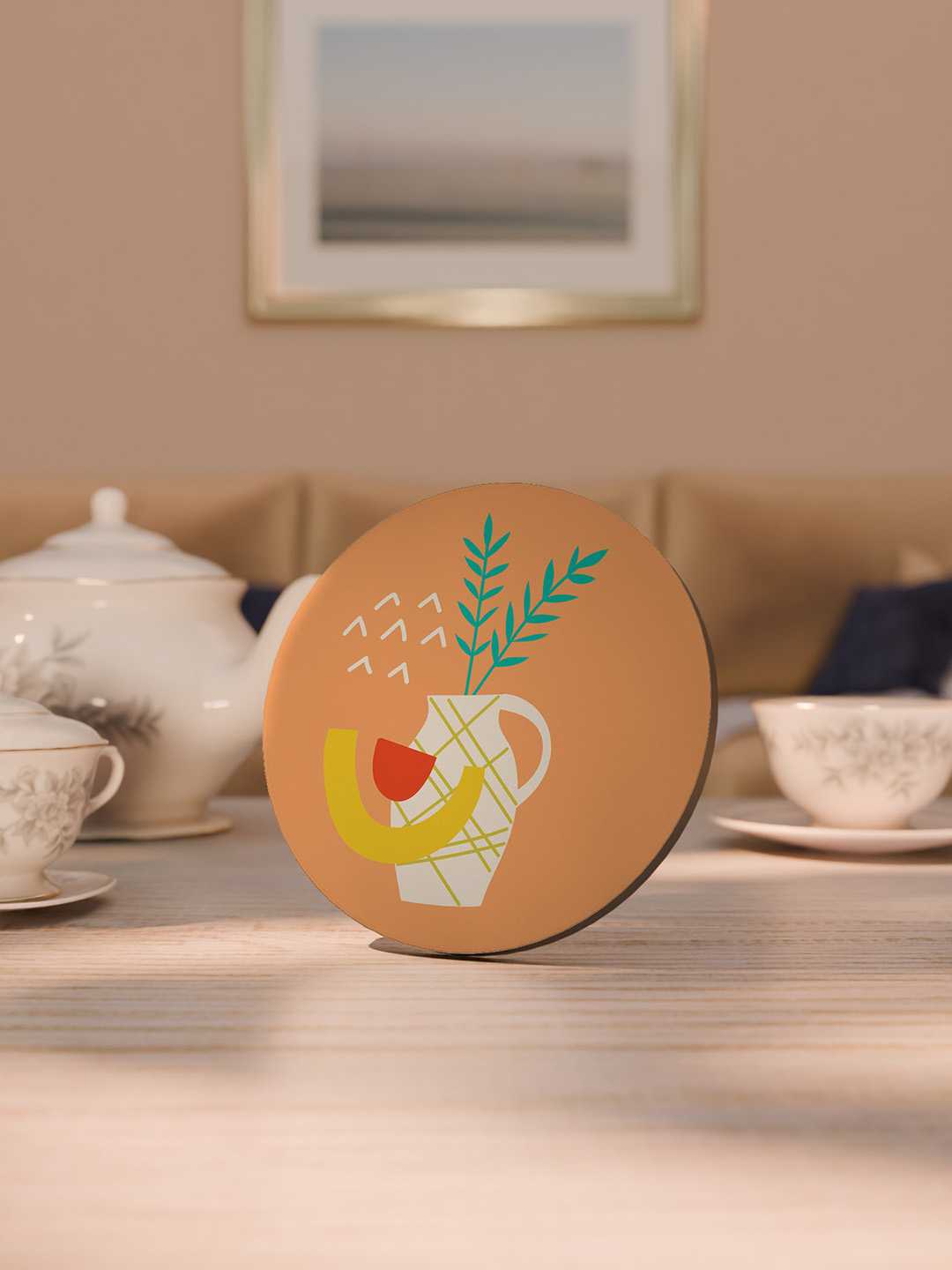 Boho Bloom Graphic Coasters - Pack of 6