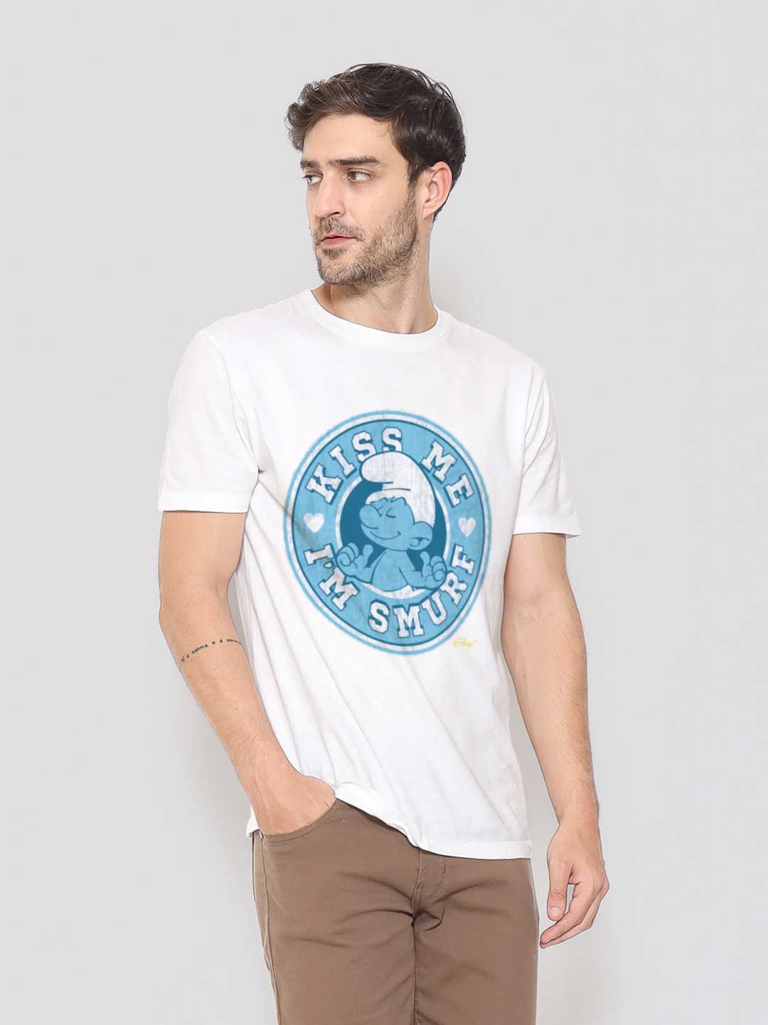 Kiss Me Smurf Unisex Regular Tee