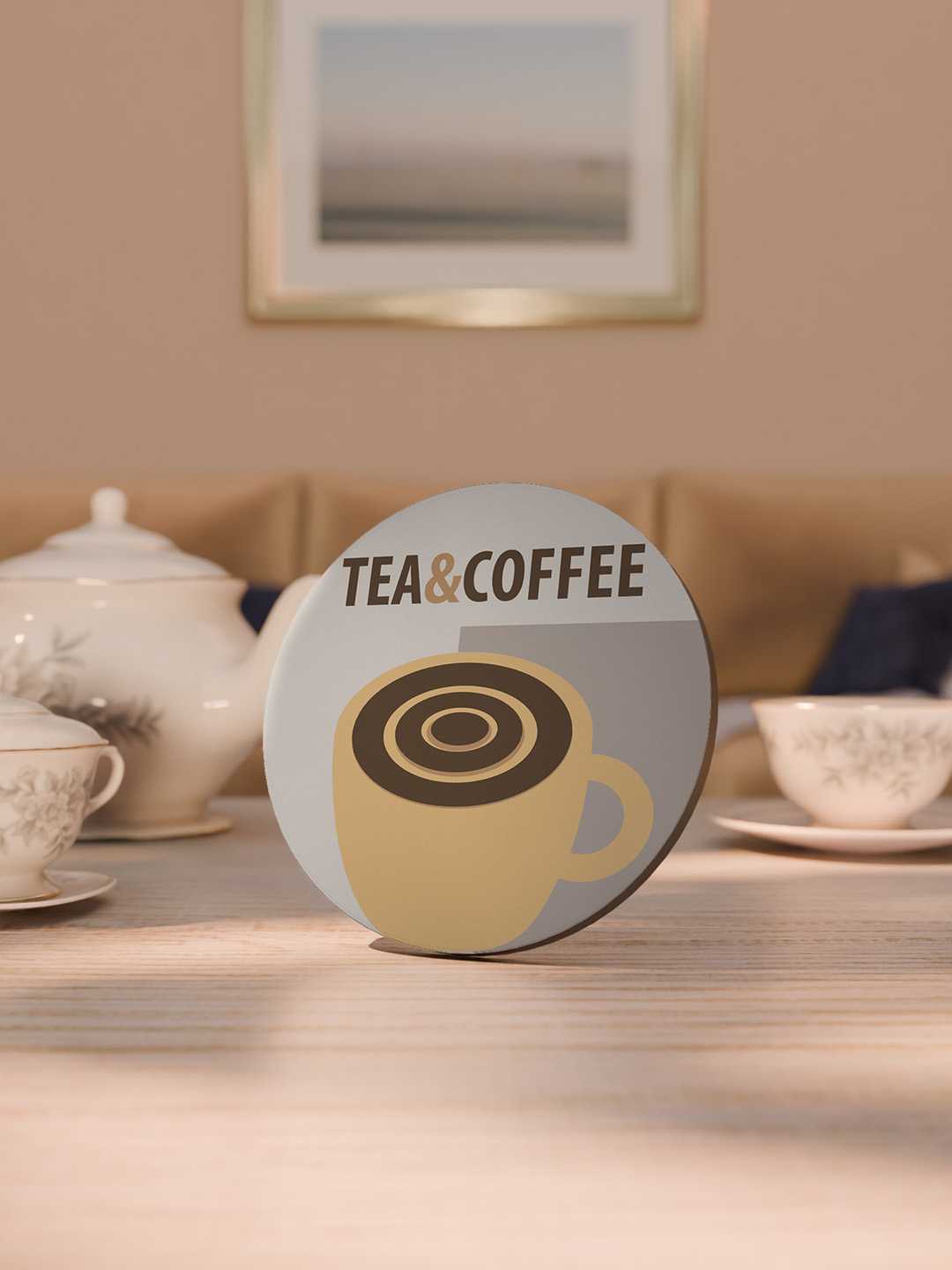 Tea & Coffee Graphic Coasters - Pack of 6