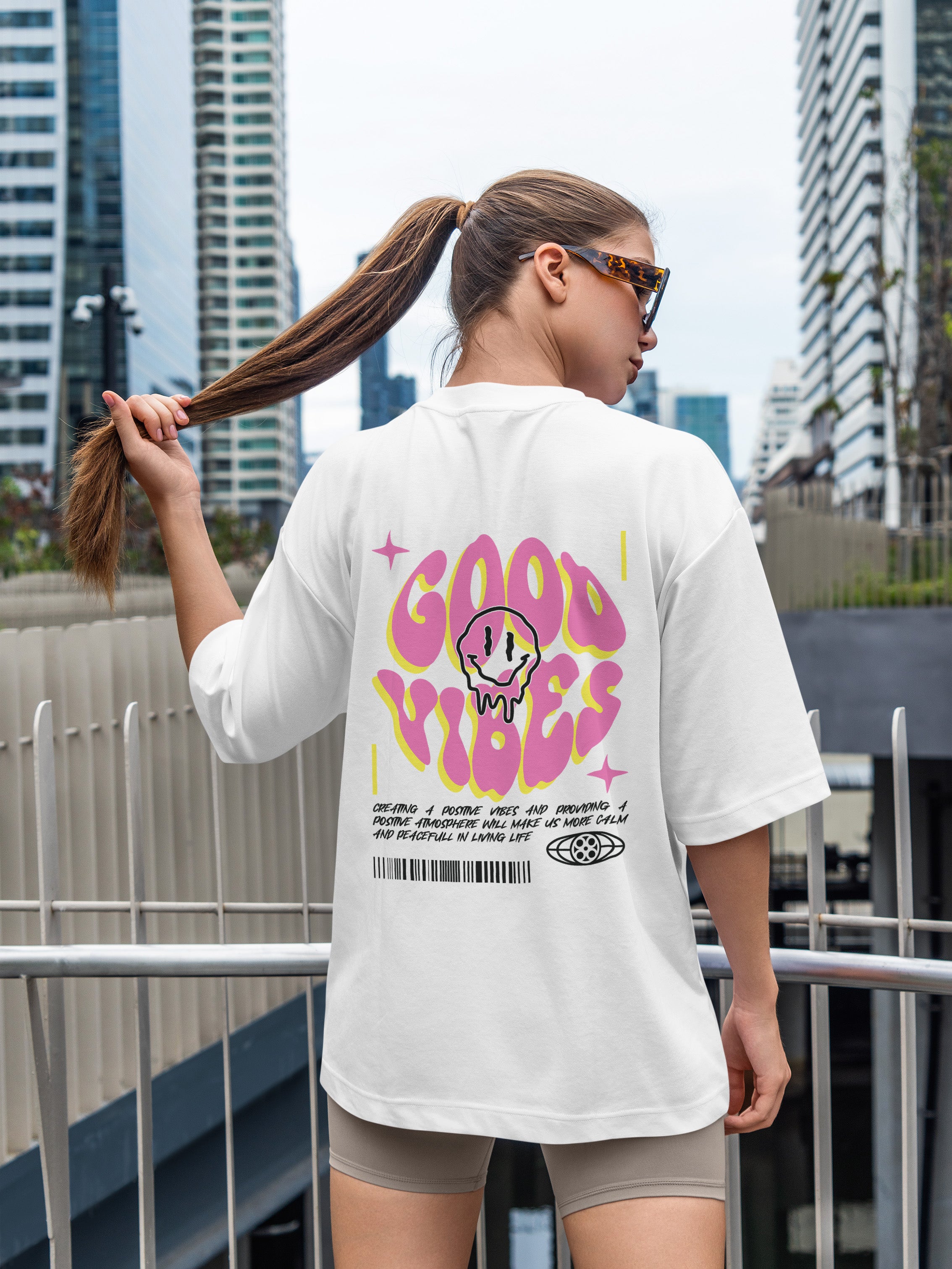 Good Vibes Oversized Tee