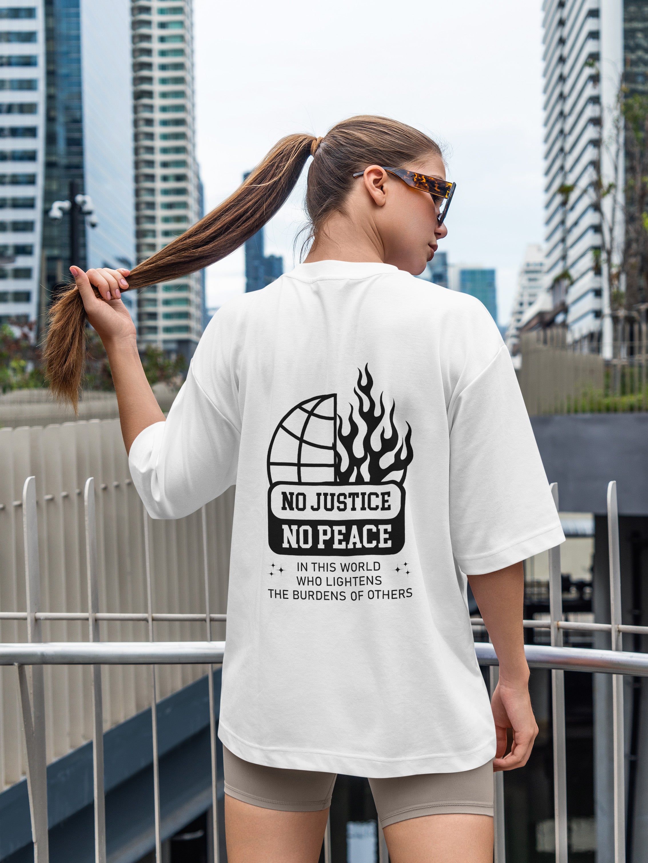 No Justice No Peace Oversized Tee