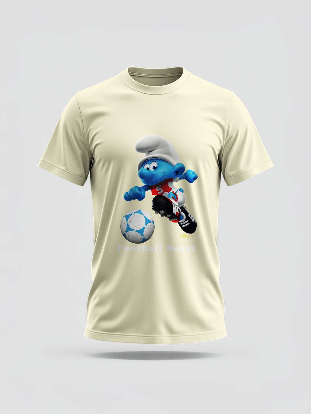 Football Beast Smurf Regular Graphic Tee