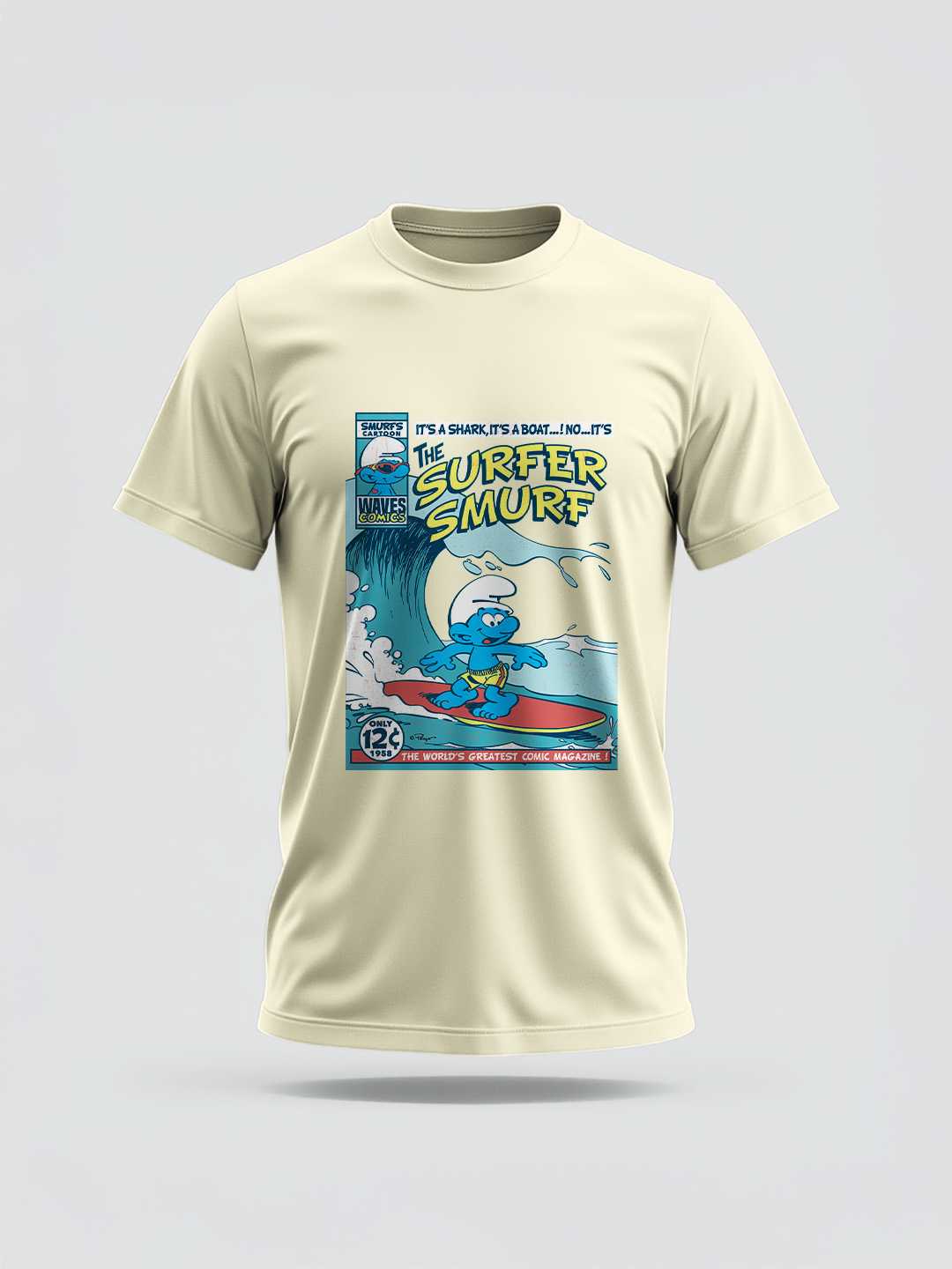 Surfer Smurf Regular Graphic Tee