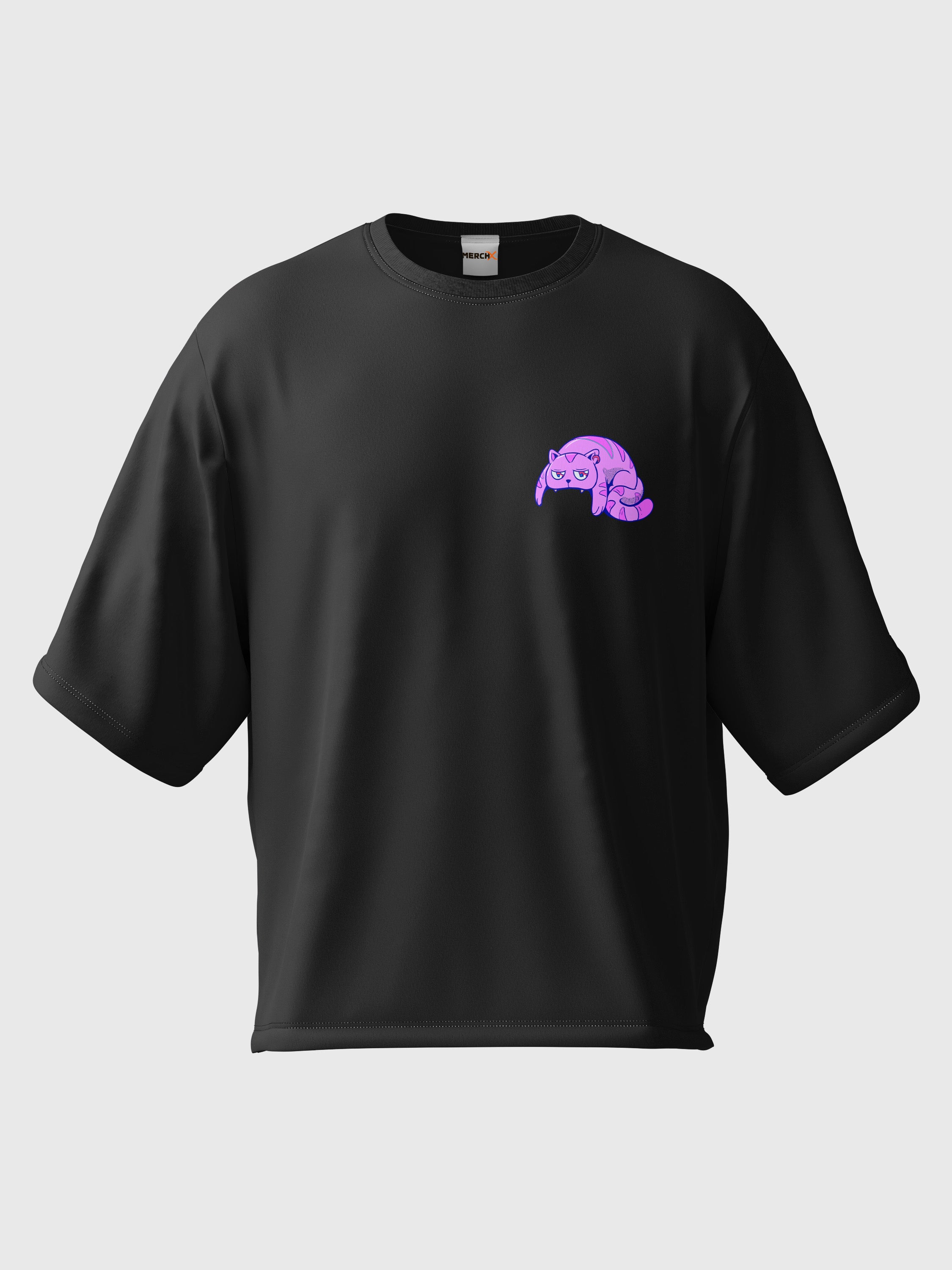 Cat Skull Oversized Tee