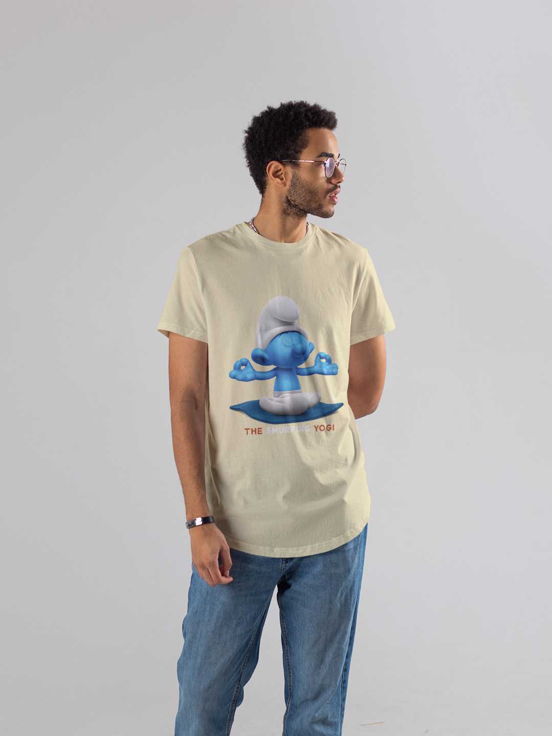 The Smurfing Yogi Regular Graphic Tee