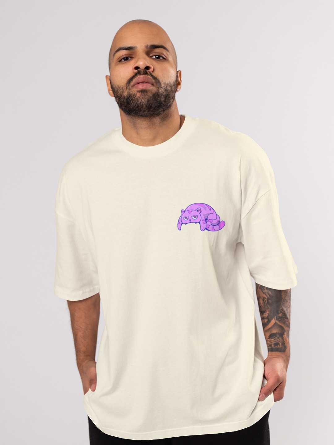 Cat Skull Oversized Tee