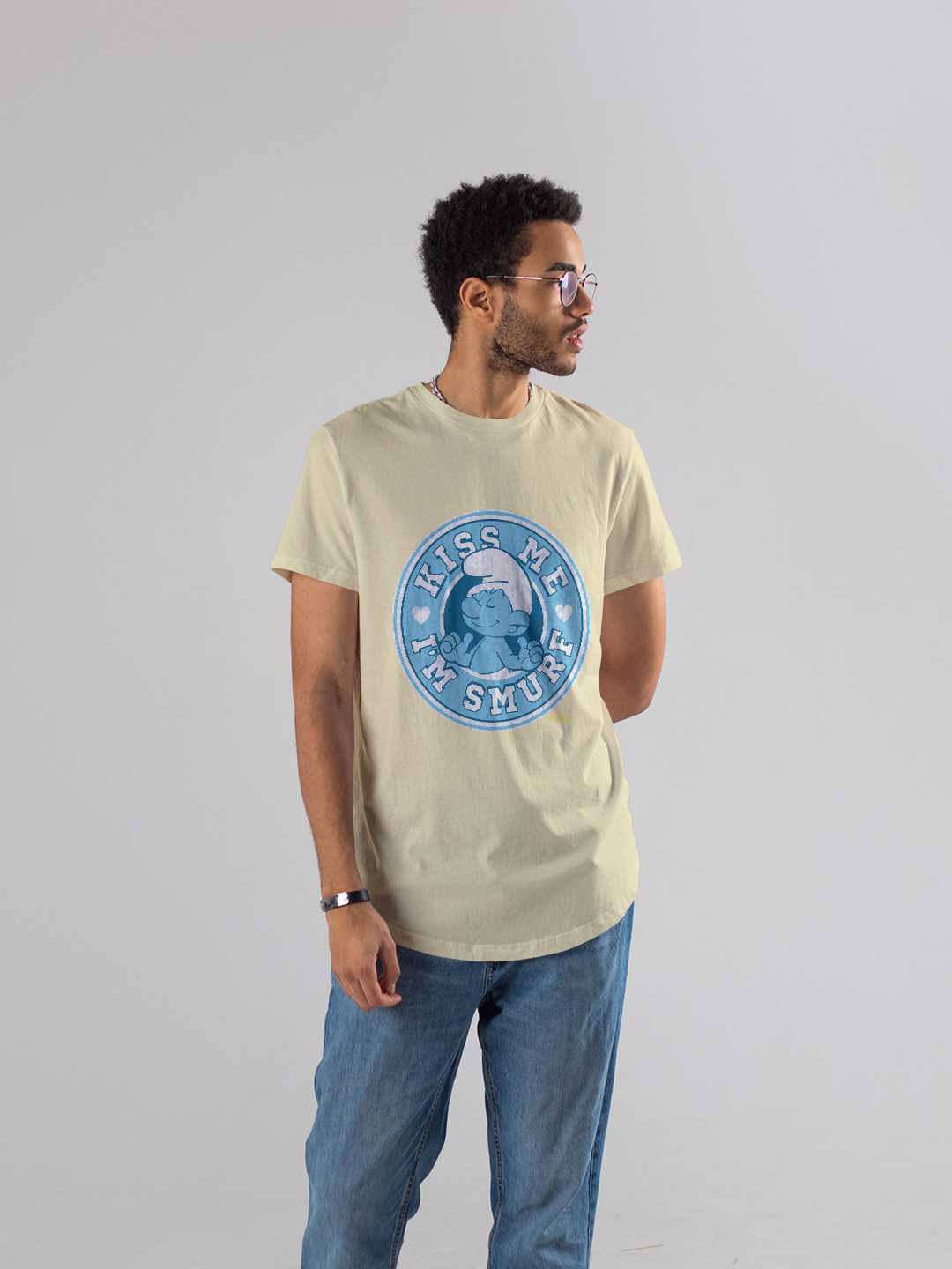 Kiss Me I Am A Smurf Regular Graphic Tee