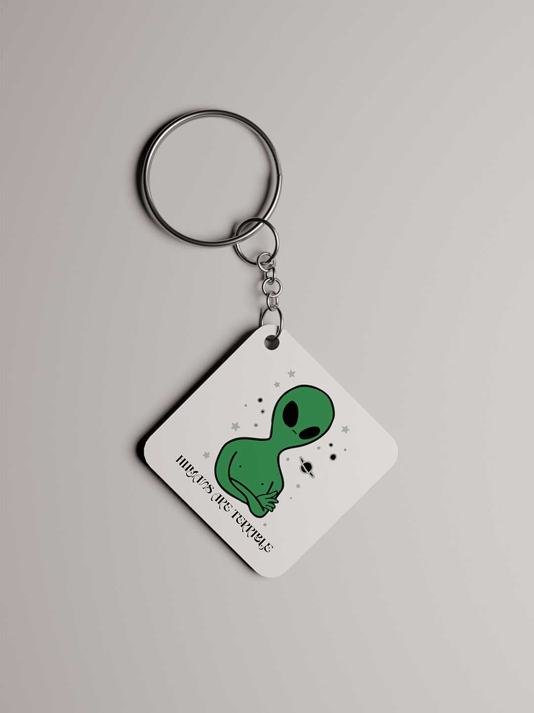 Terrible Human Graphic Keychain