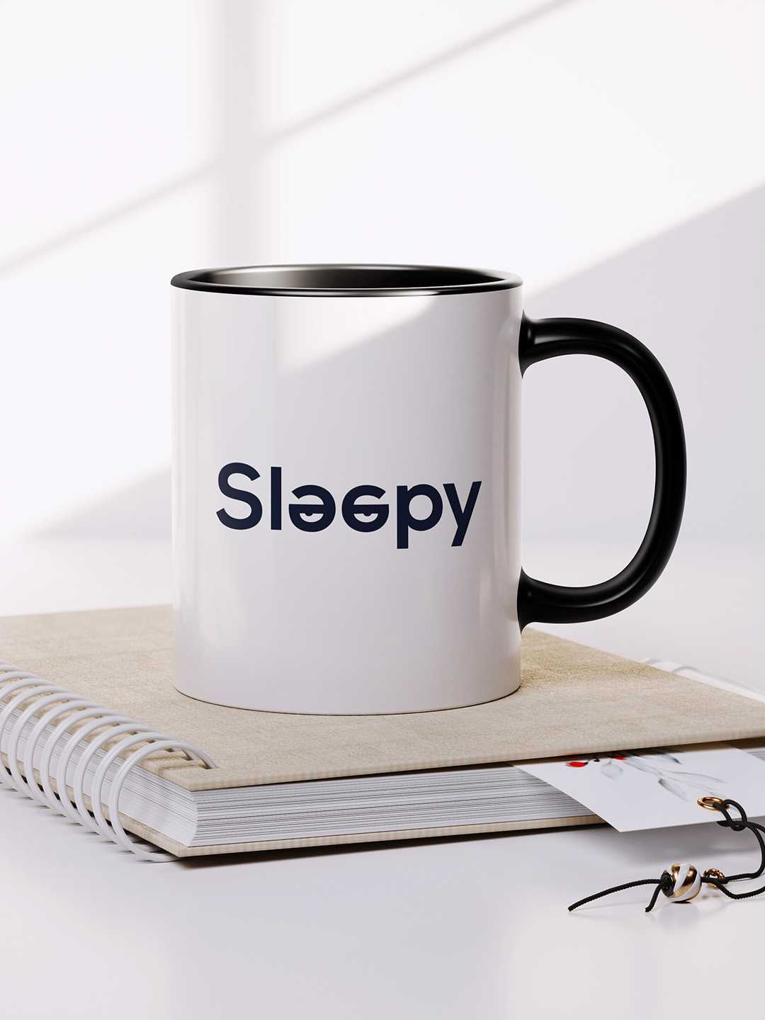 SLEEPY Graphic Printed Ceramic Mug