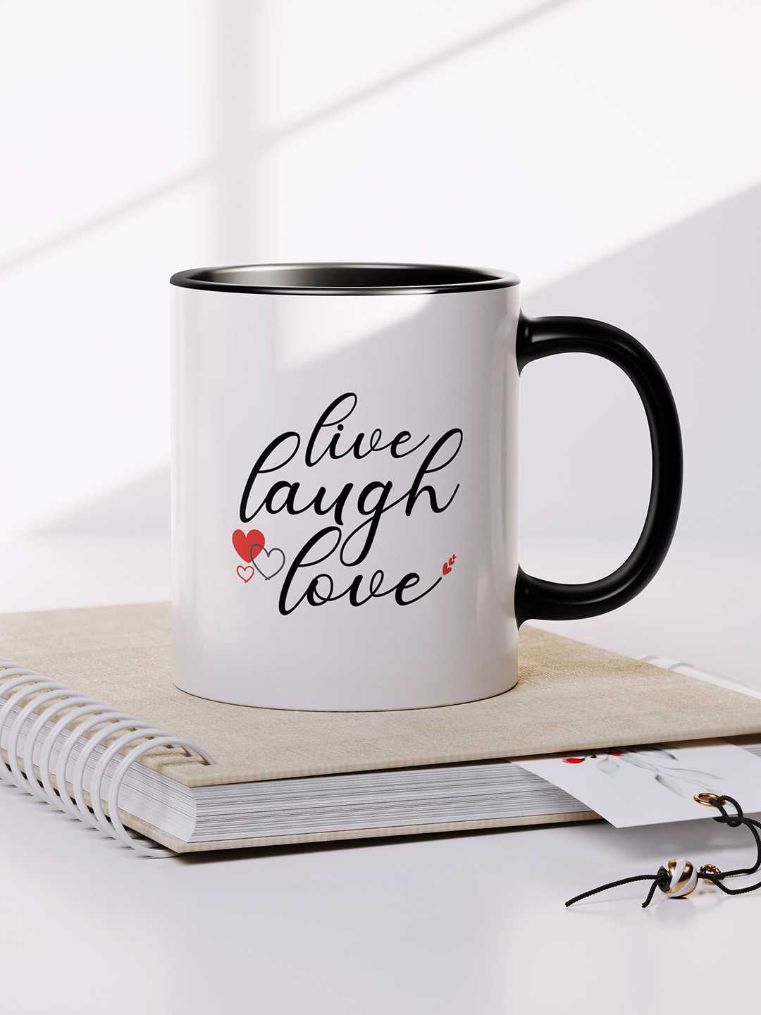 LIVE LAUGH LOVE Graphic Printed Ceramic Mug