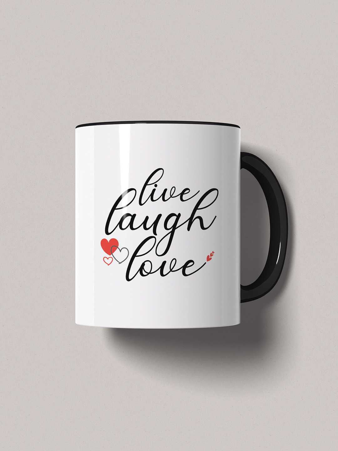 LIVE LAUGH LOVE Graphic Printed Ceramic Mug