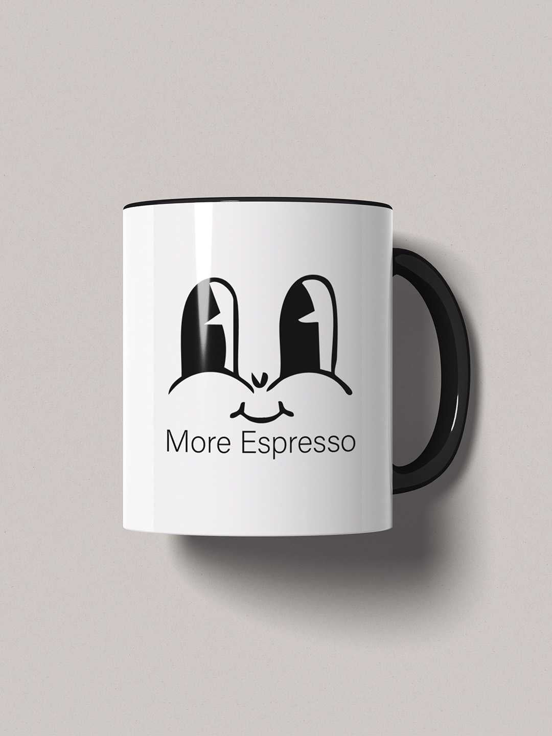 MORE ESPRESSO Graphic Printed Ceramic Mug