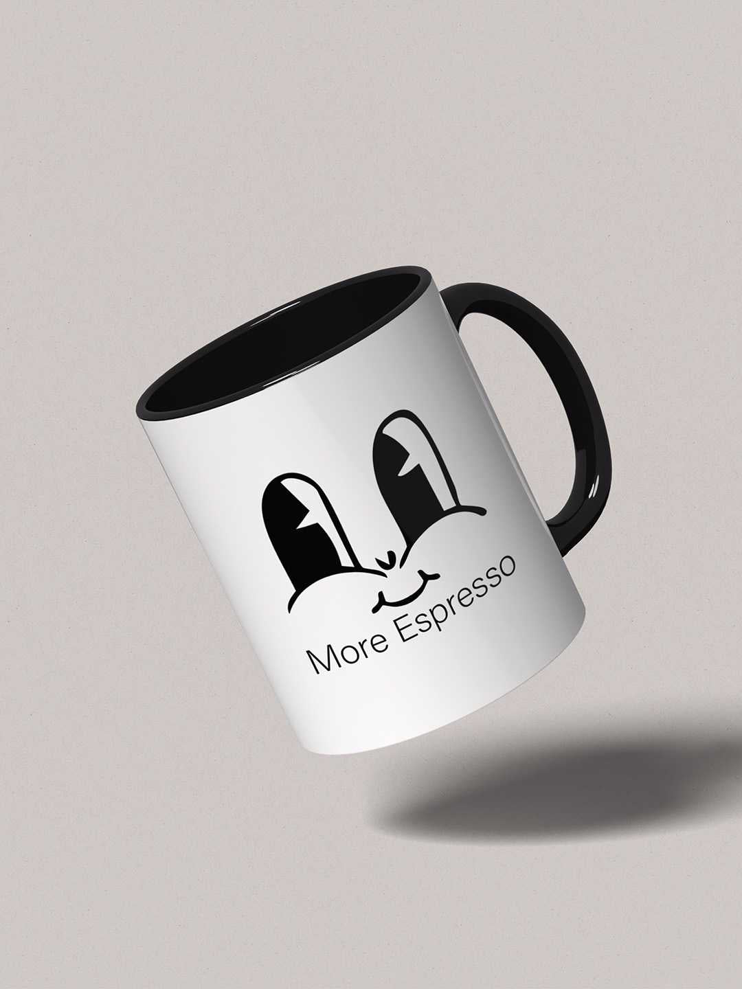 MORE ESPRESSO Graphic Printed Ceramic Mug