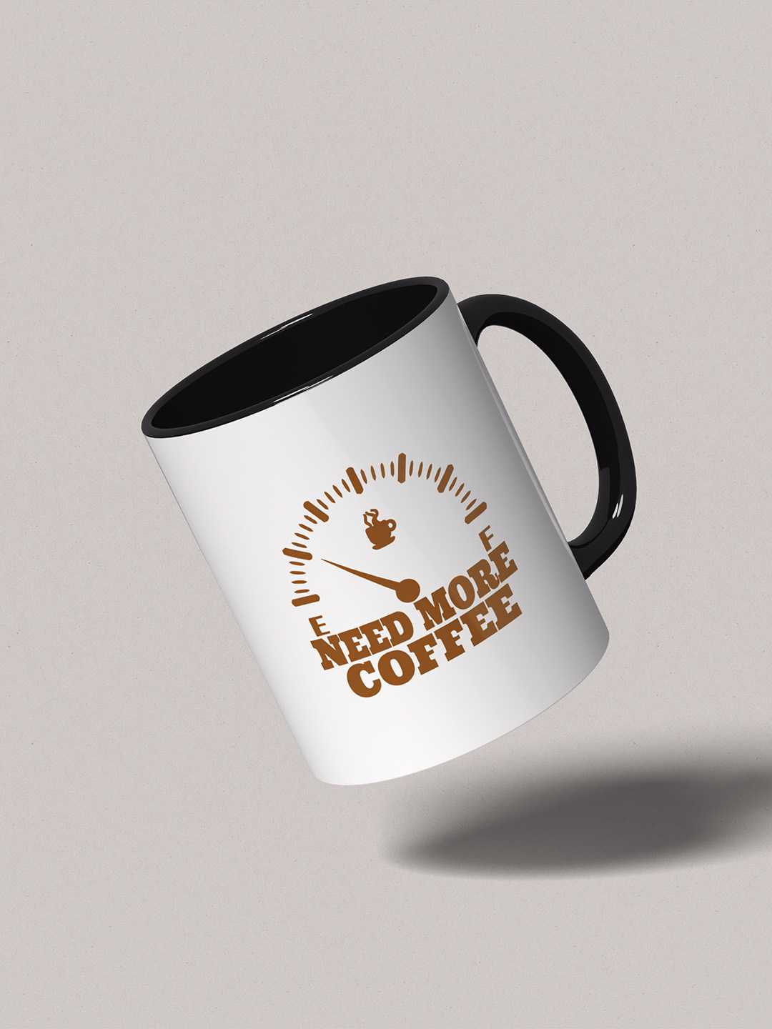 NEED MORE COFFEE Graphic Printed Ceramic Mug