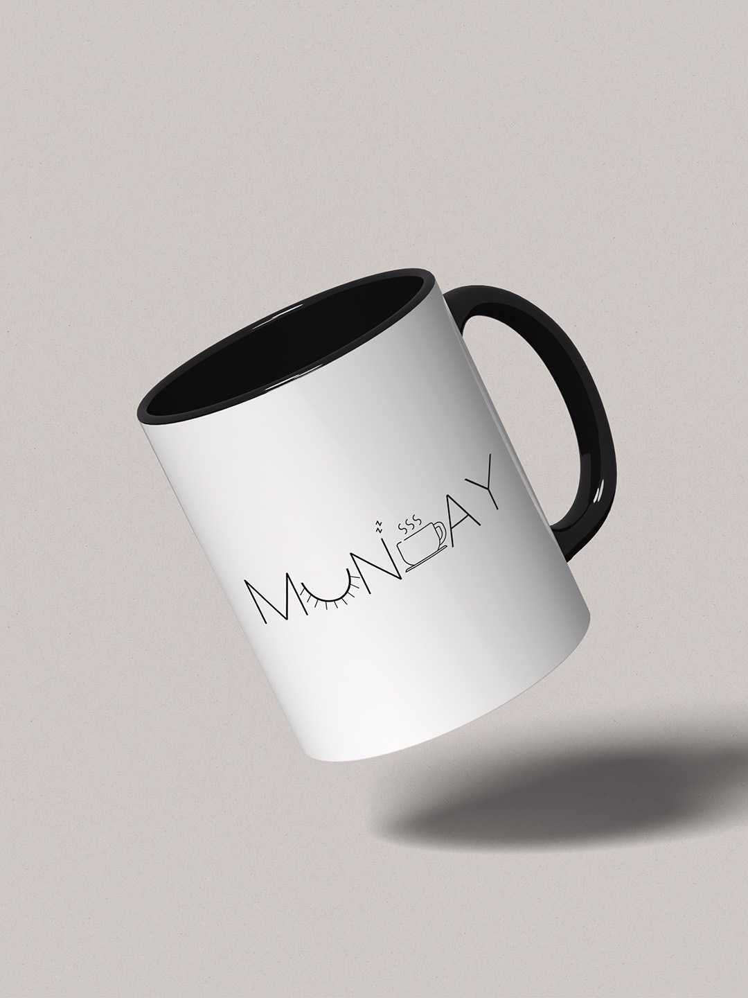 MONDAY Graphic Printed Ceramic Mug