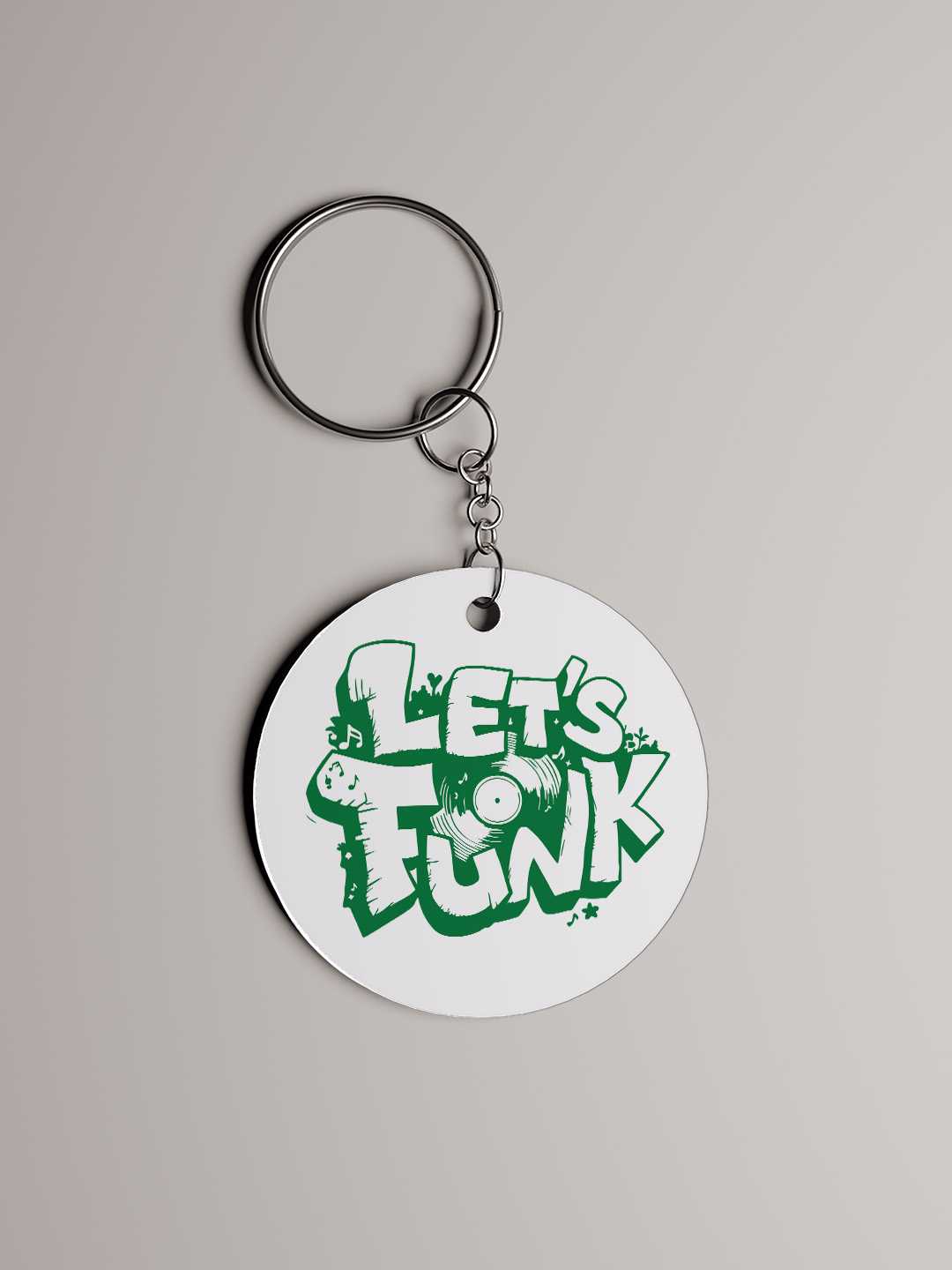Lets Funk Graphic Keychain