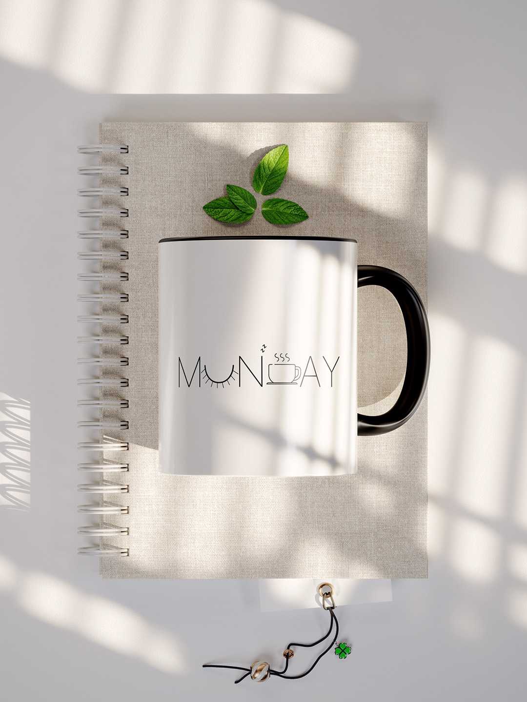 MONDAY Graphic Printed Ceramic Mug