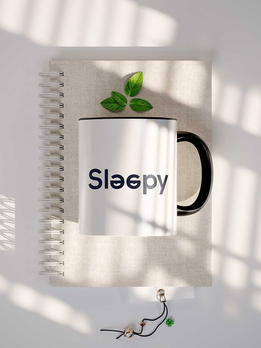 SLEEPY Graphic Printed Ceramic Mug