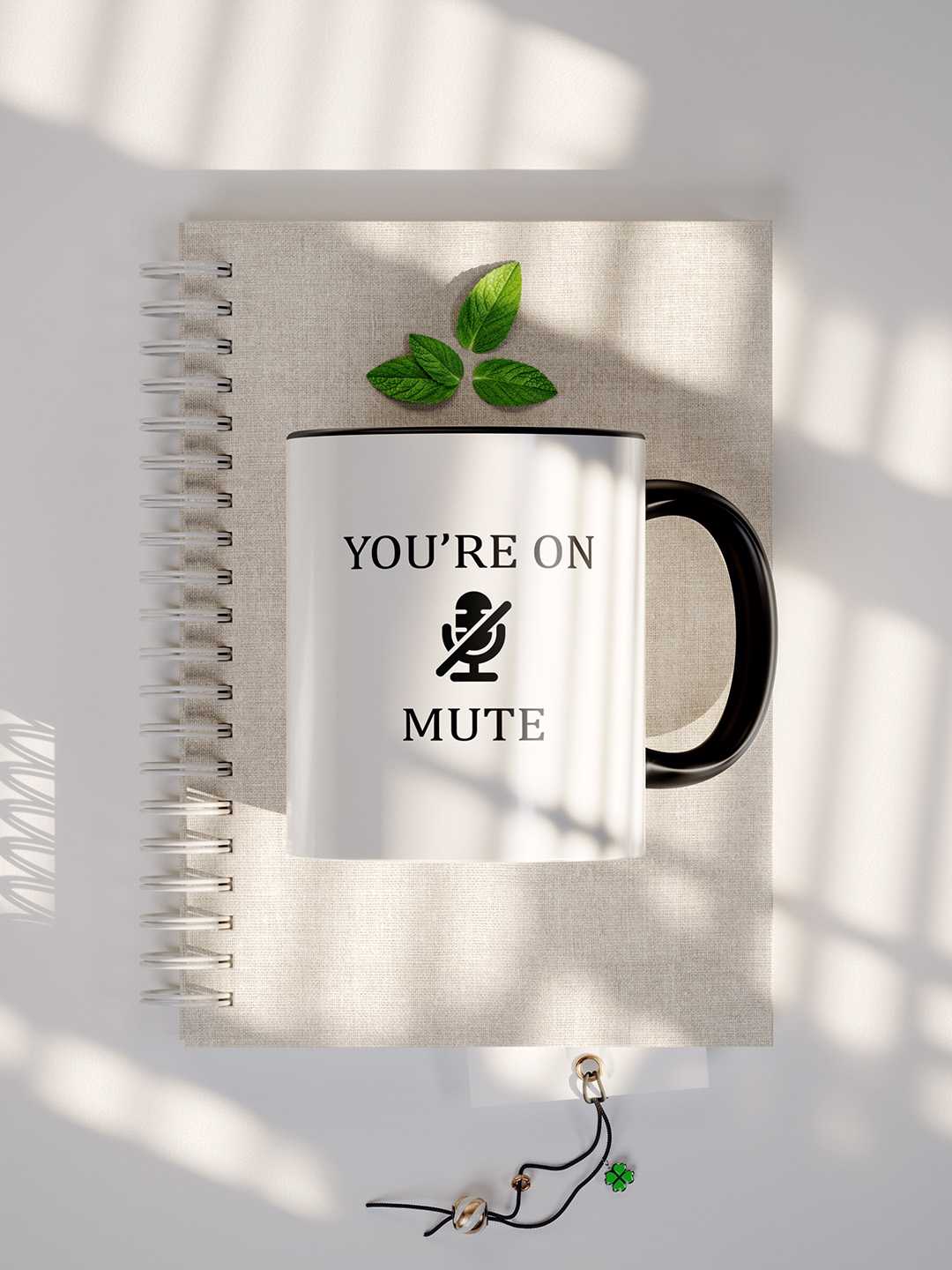U ARE ON MUTE Graphic Printed Ceramic Mug