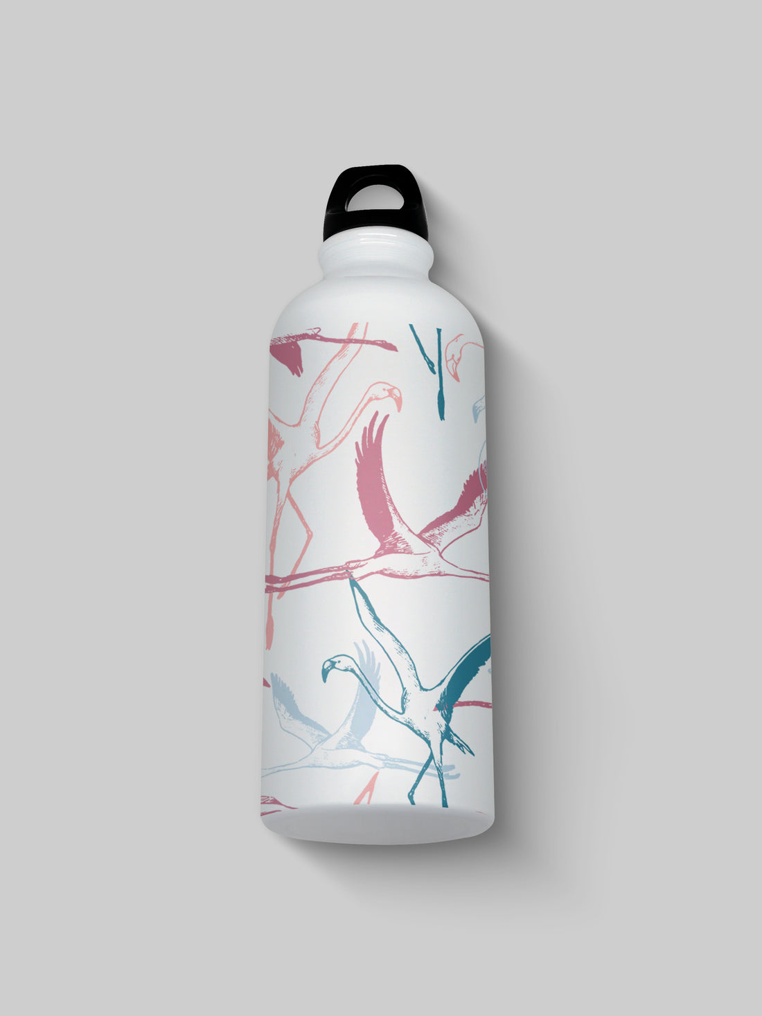 Flamingo Art Graphic Metal Bottle