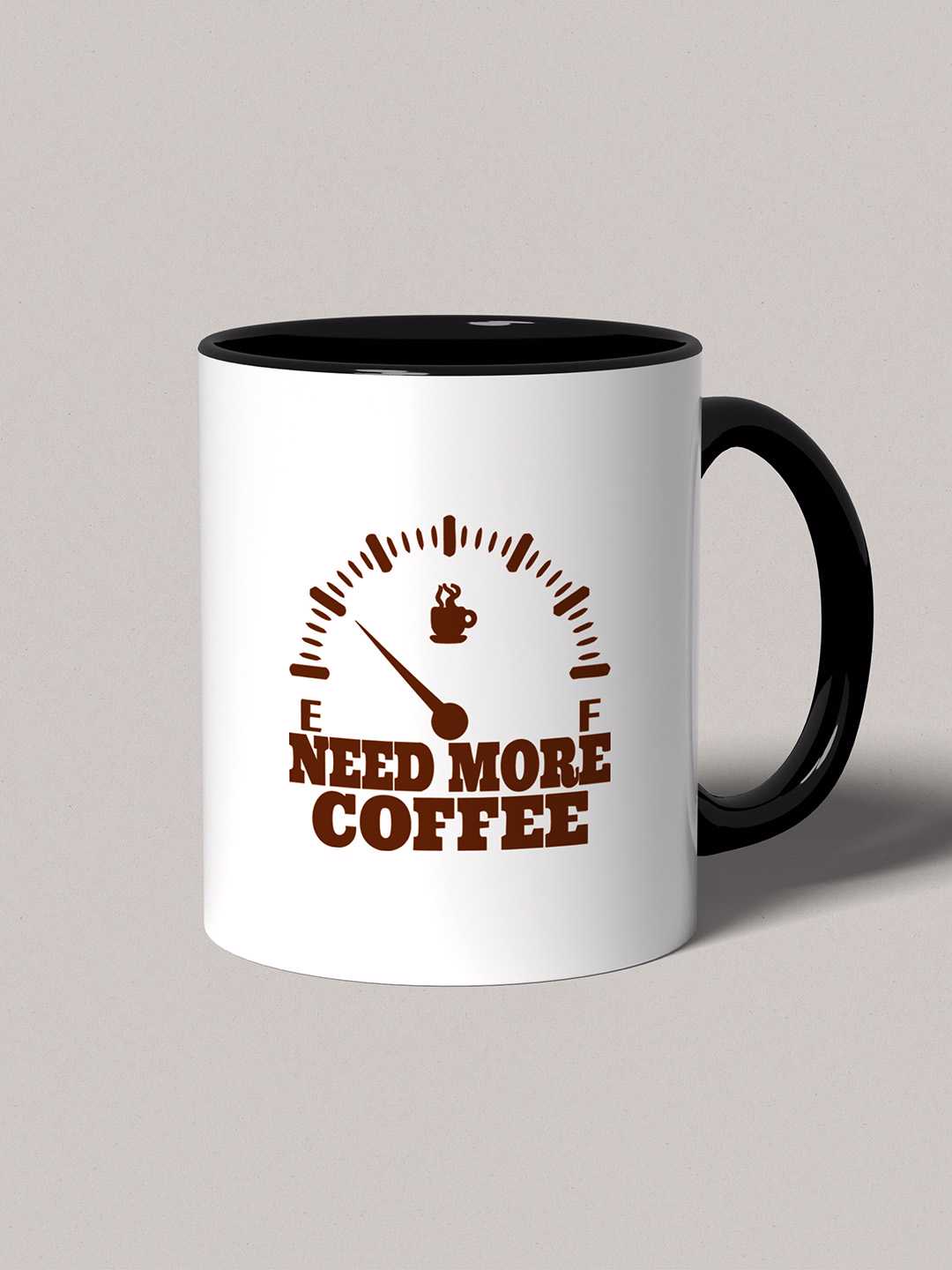 NEED MORE COFFEE Graphic Printed Ceramic Mug