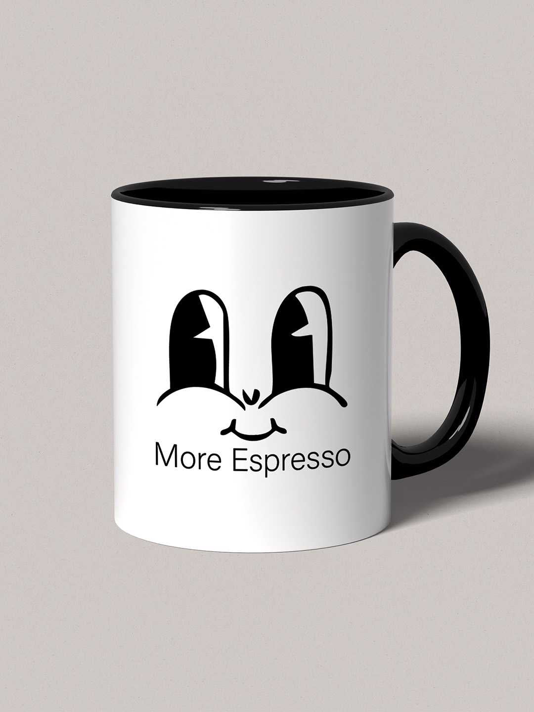 MORE ESPRESSO Graphic Printed Ceramic Mug
