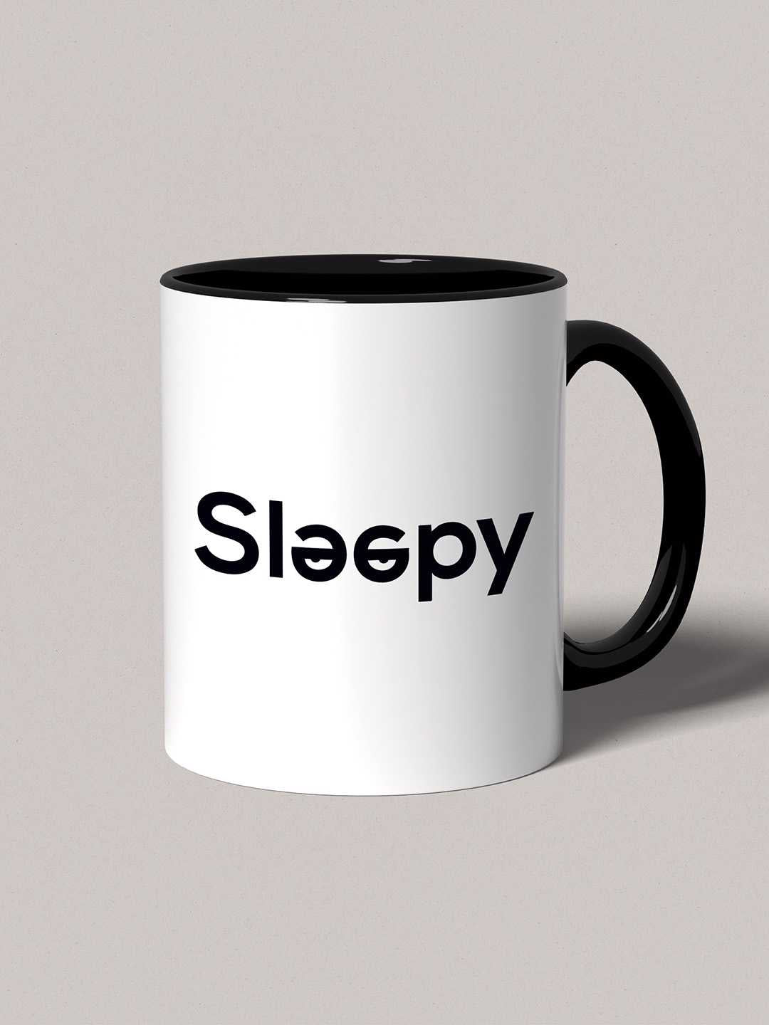 SLEEPY Graphic Printed Ceramic Mug