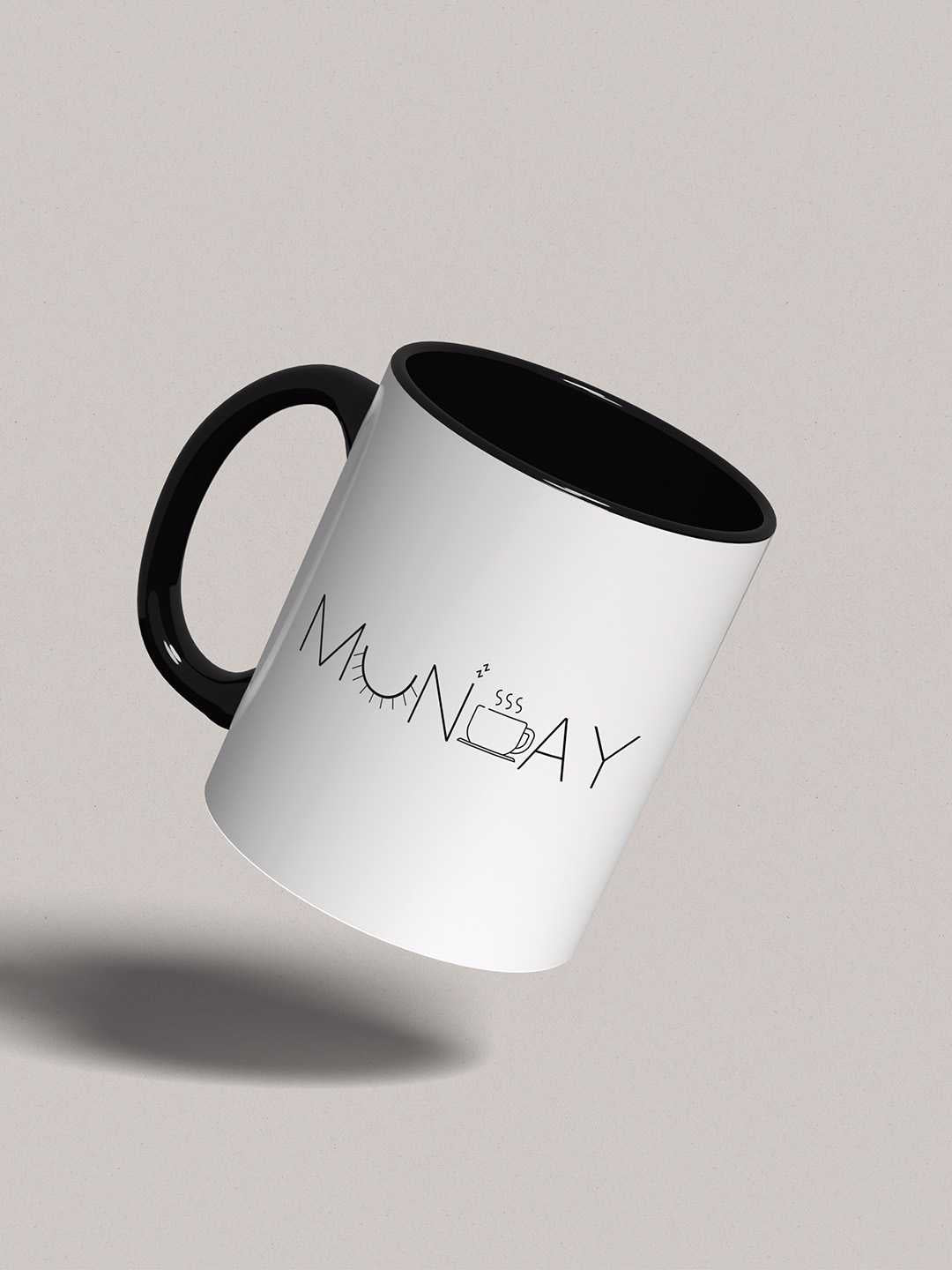 MONDAY Graphic Printed Ceramic Mug