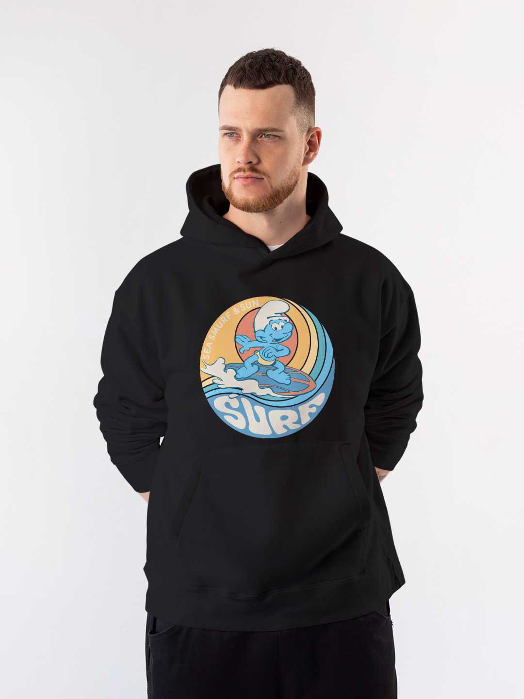Sea Surf Smurfs Pullover Hoodie