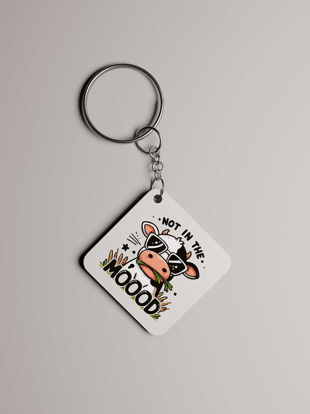 Not in the Mooood Graphic Keychain