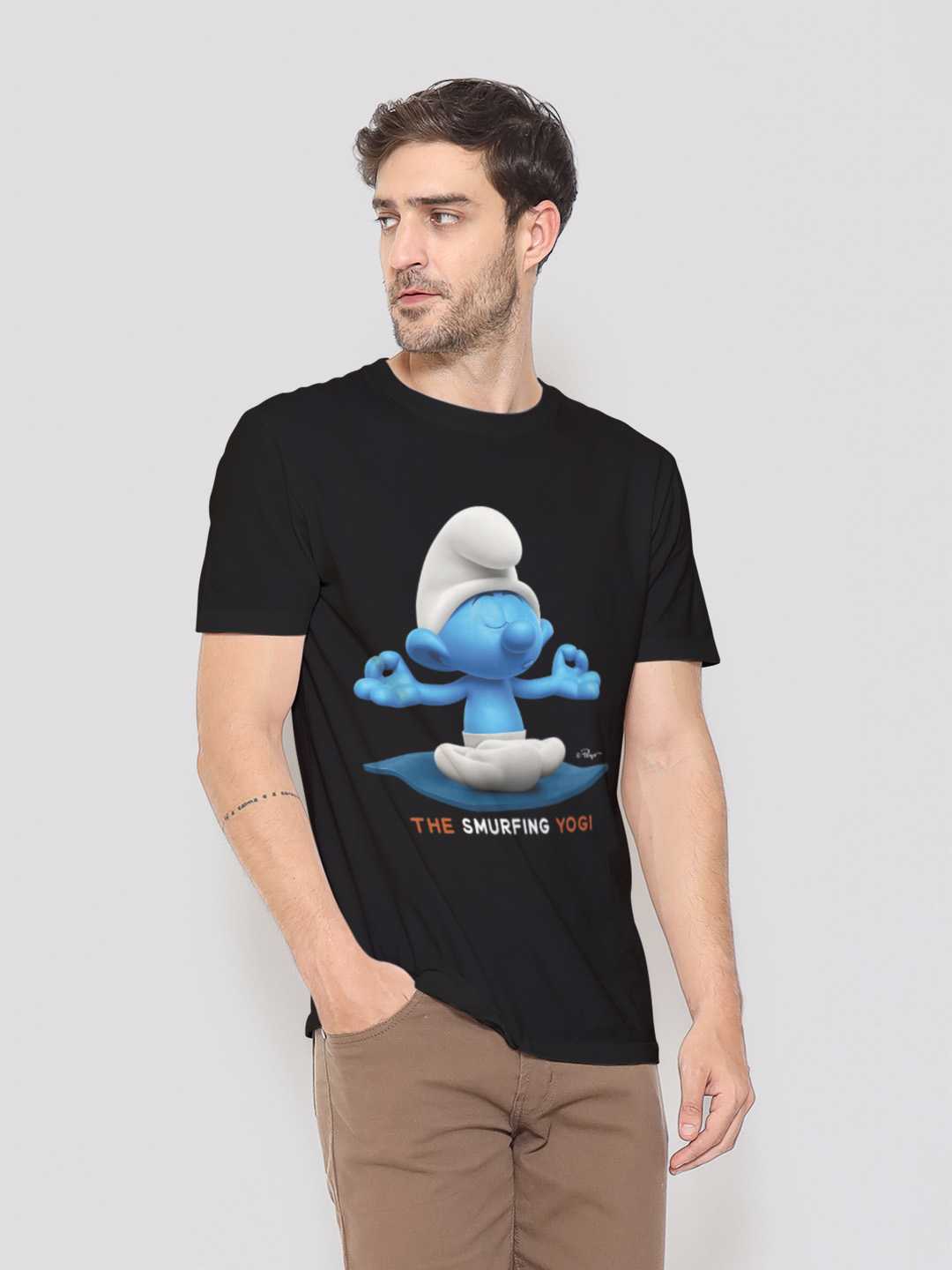 The Yogi Smurf Unisex Regular Tee