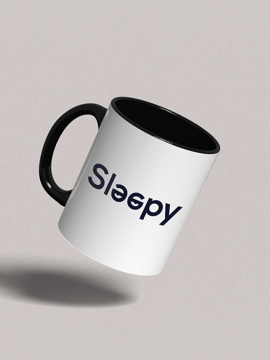 SLEEPY Graphic Printed Ceramic Mug