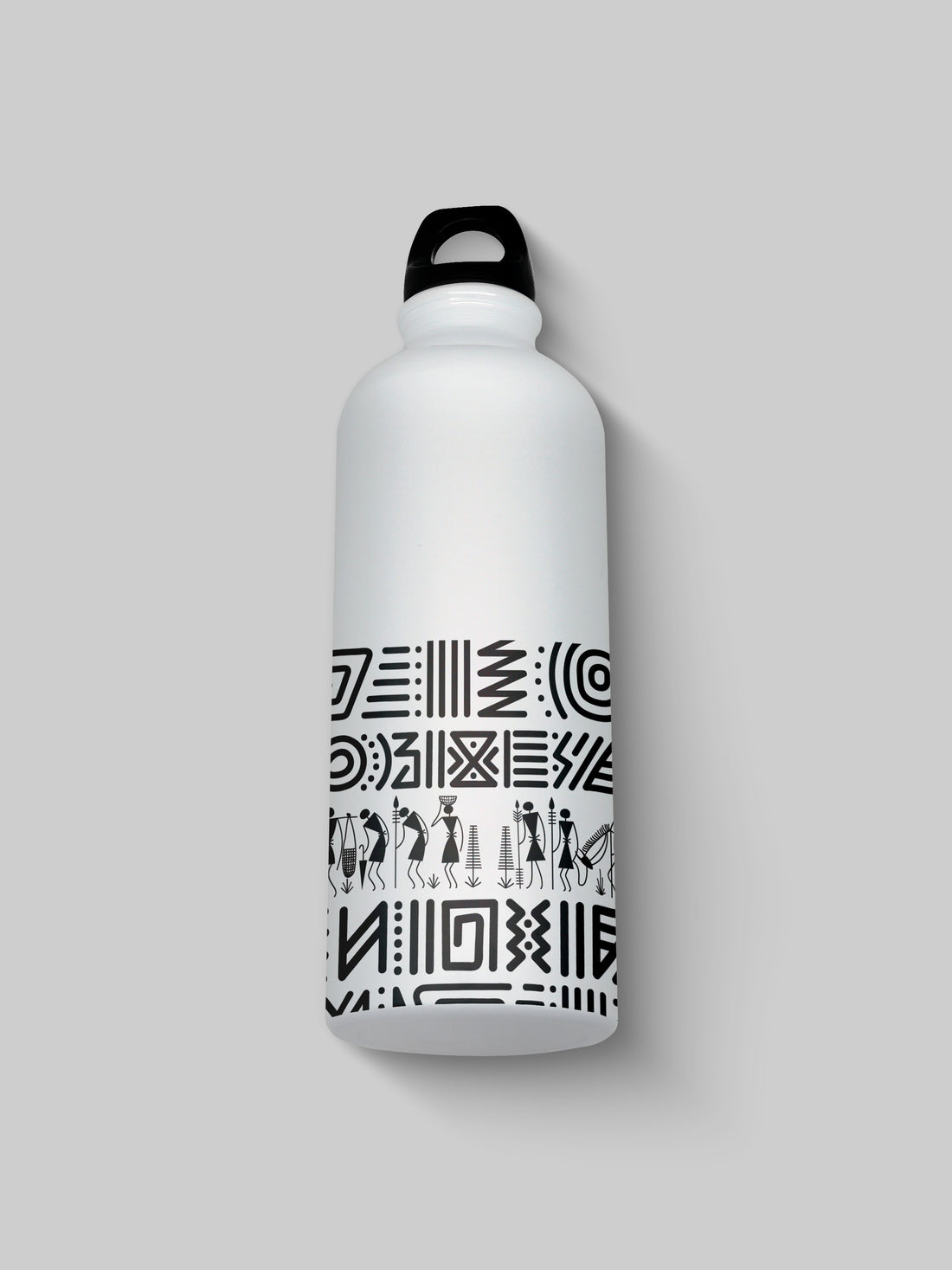 Tribal Art Pattern Graphic Metal Bottle