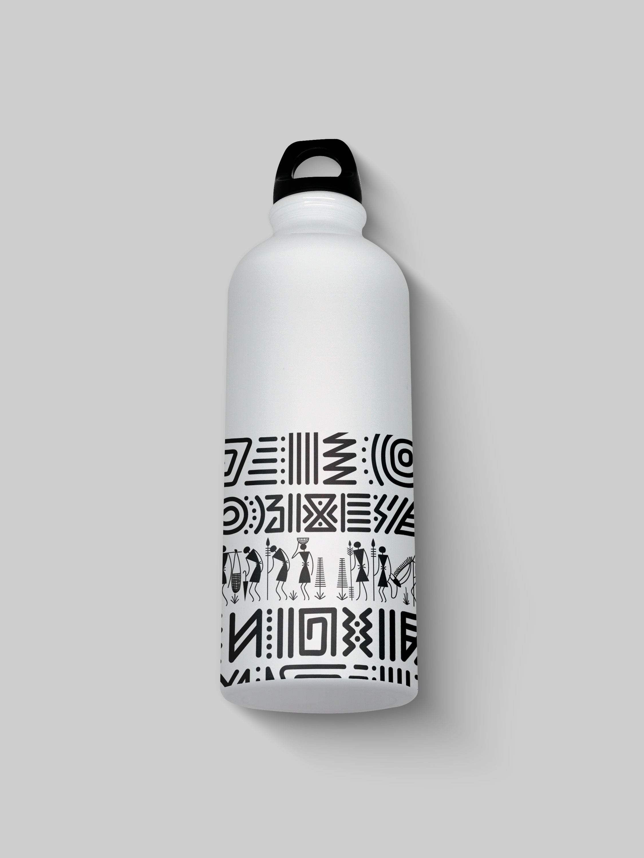 Tribal Art Pattern Graphic Metal Bottle