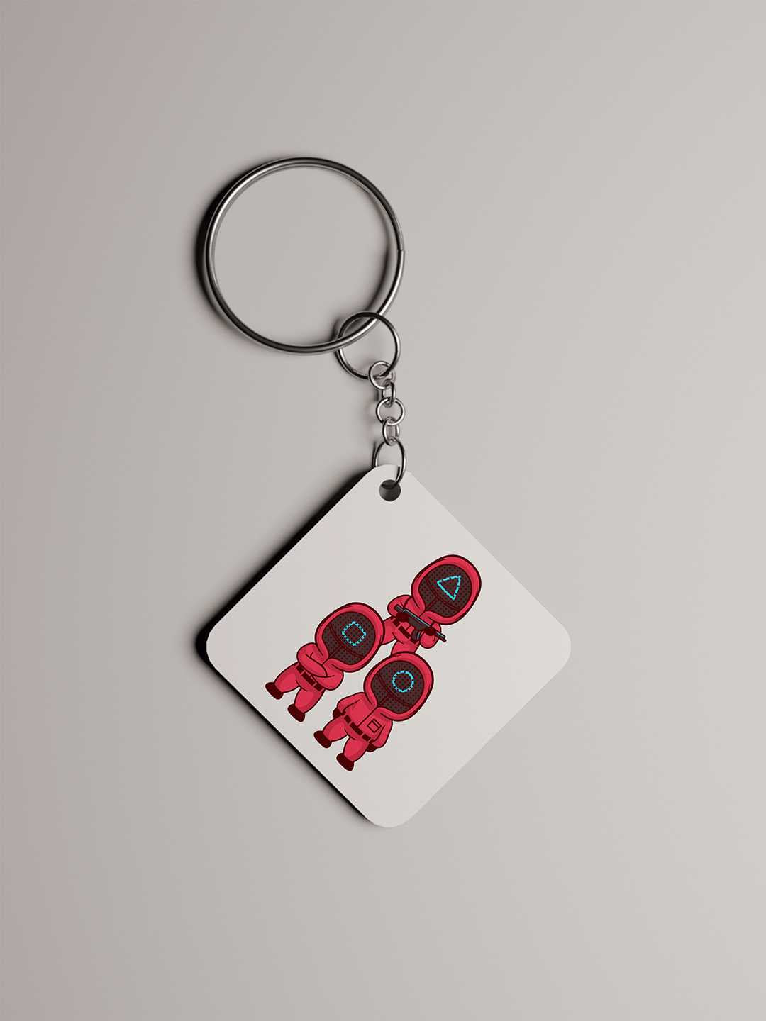 Squid Art Graphic Keychain
