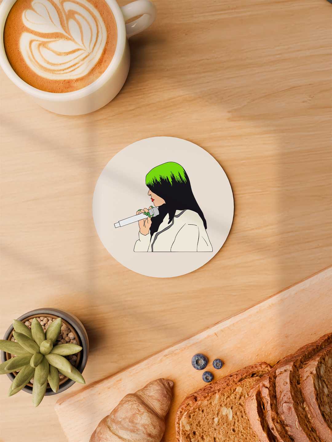Billie Eilish Graphic Coasters - Pack of 6