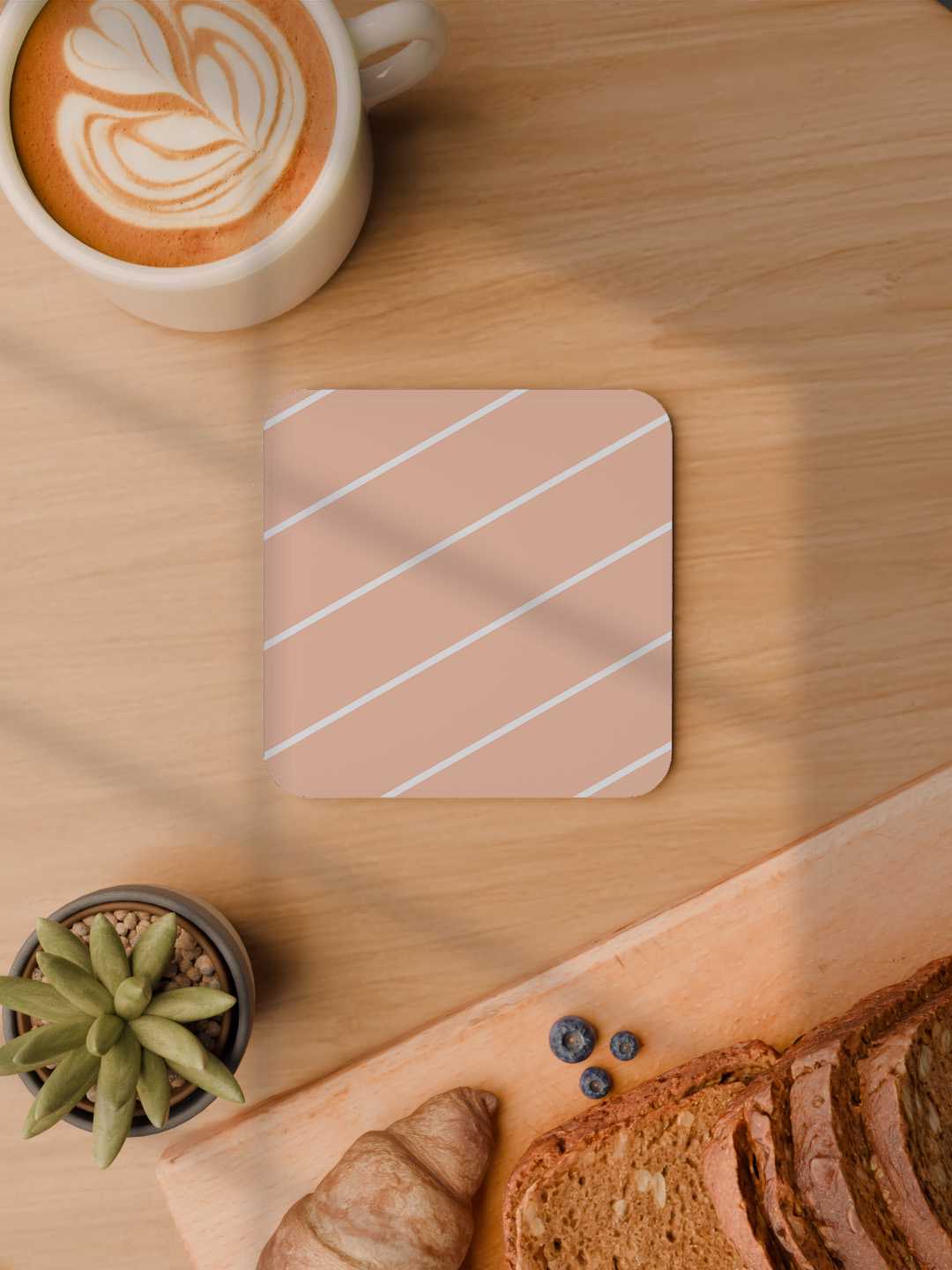 Pastel Geometry Art Graphic Coasters - Pack of 6