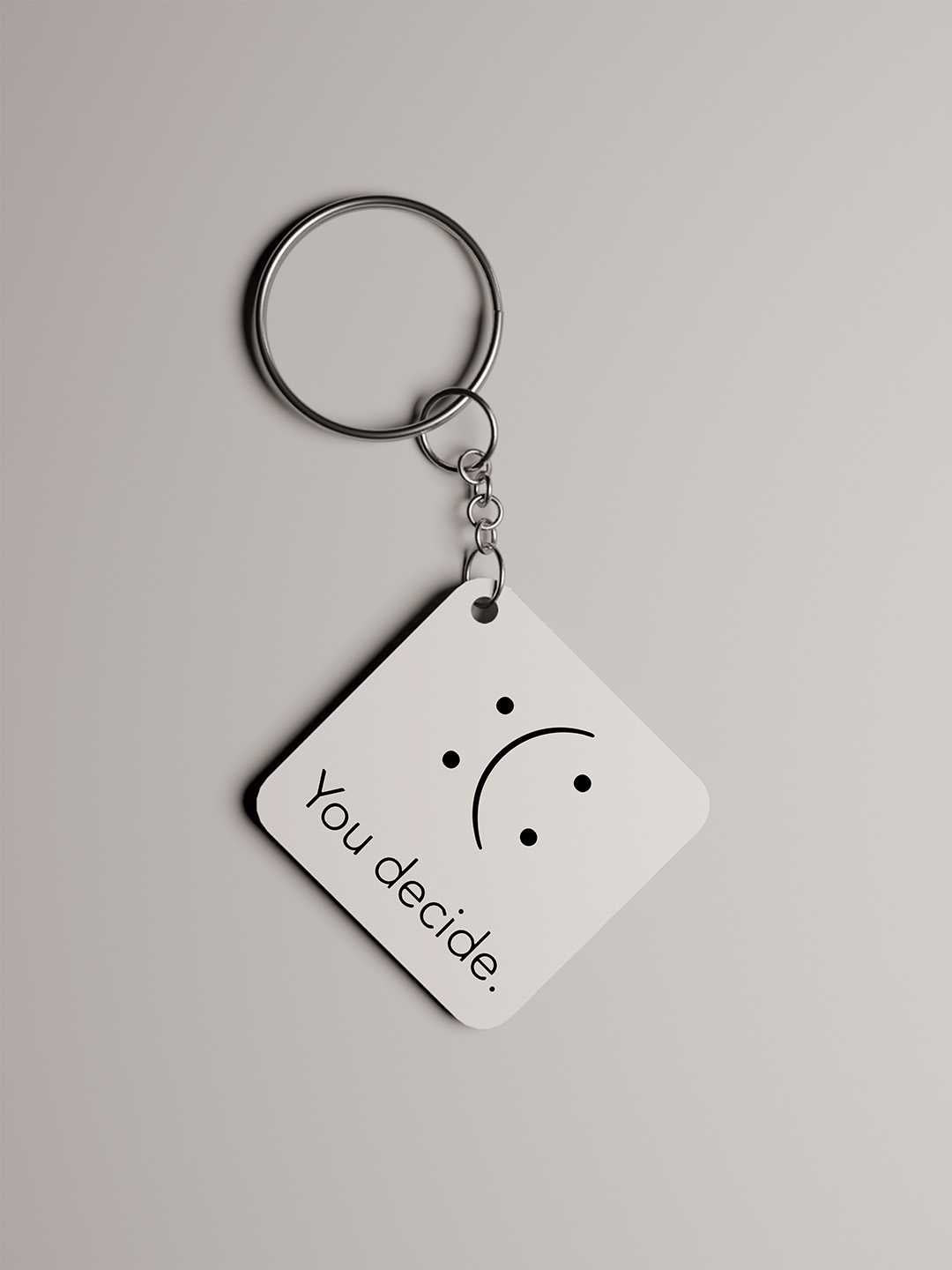 You Decide Graphic Keychain