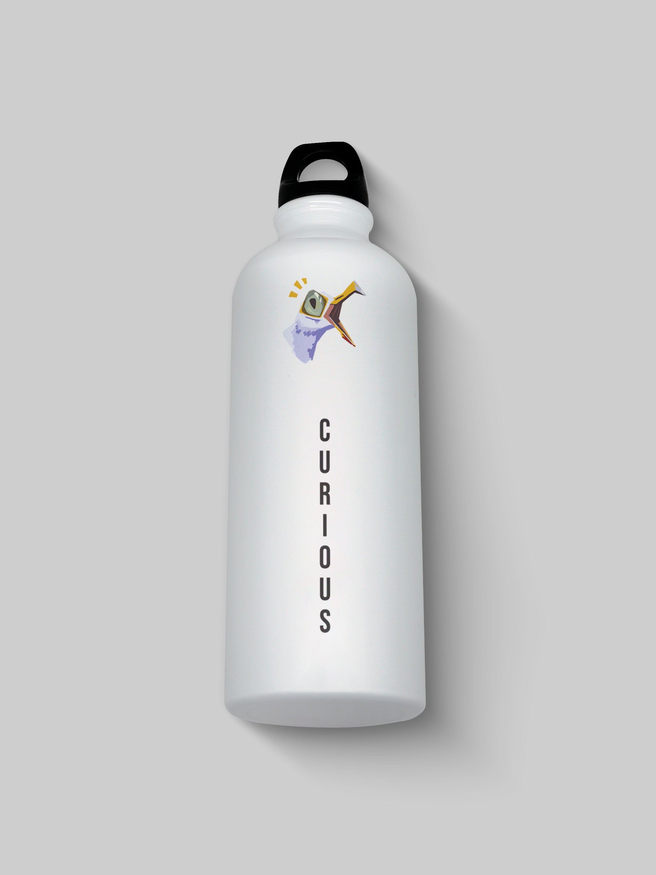 Curious Graphic Metal Bottle