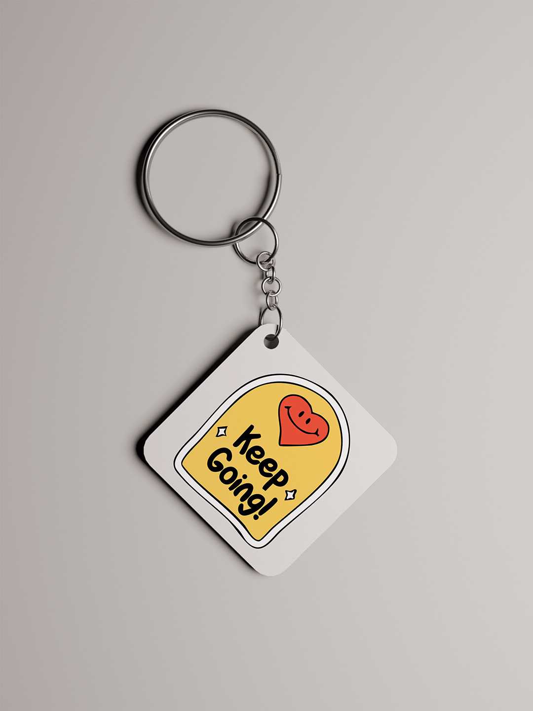 Keep Going Graphic Keychain