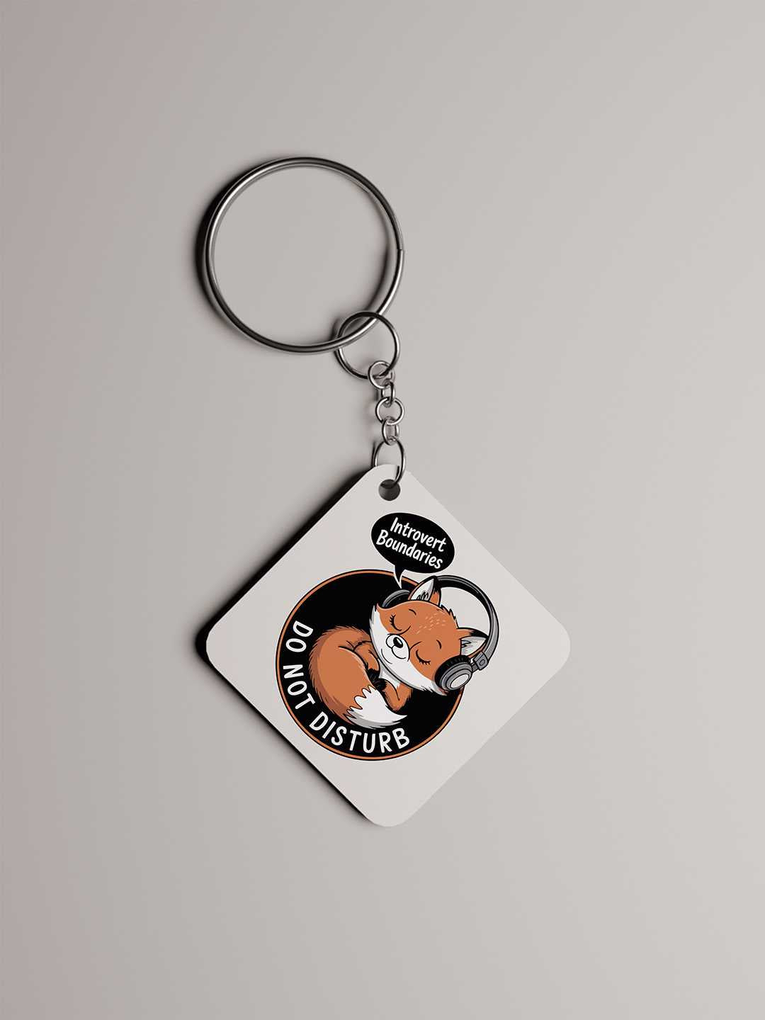 DND Fox Graphic Keychain
