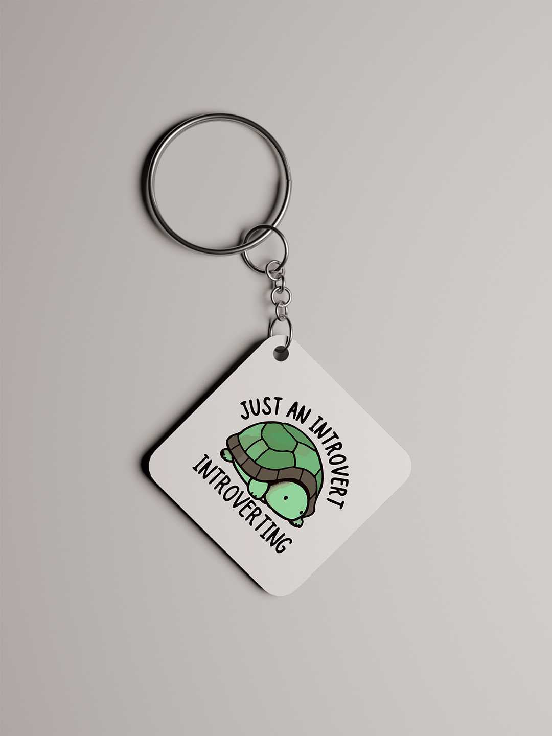 Introvert Graphic Keychain