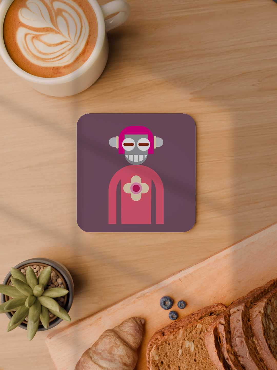 The Cool Crew Graphic Coasters - Pack of 6