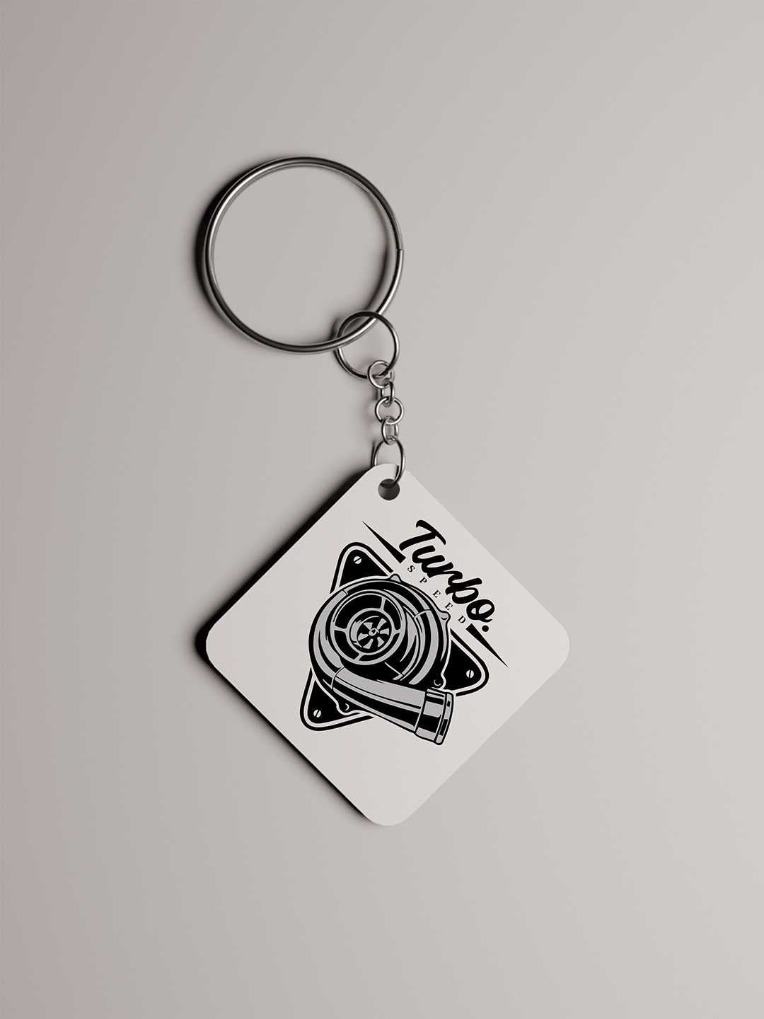 Turbo Graphic Keychain