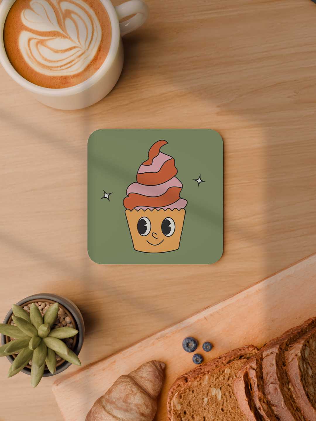 Love and Latte Graphic Coasters - Pack of 6