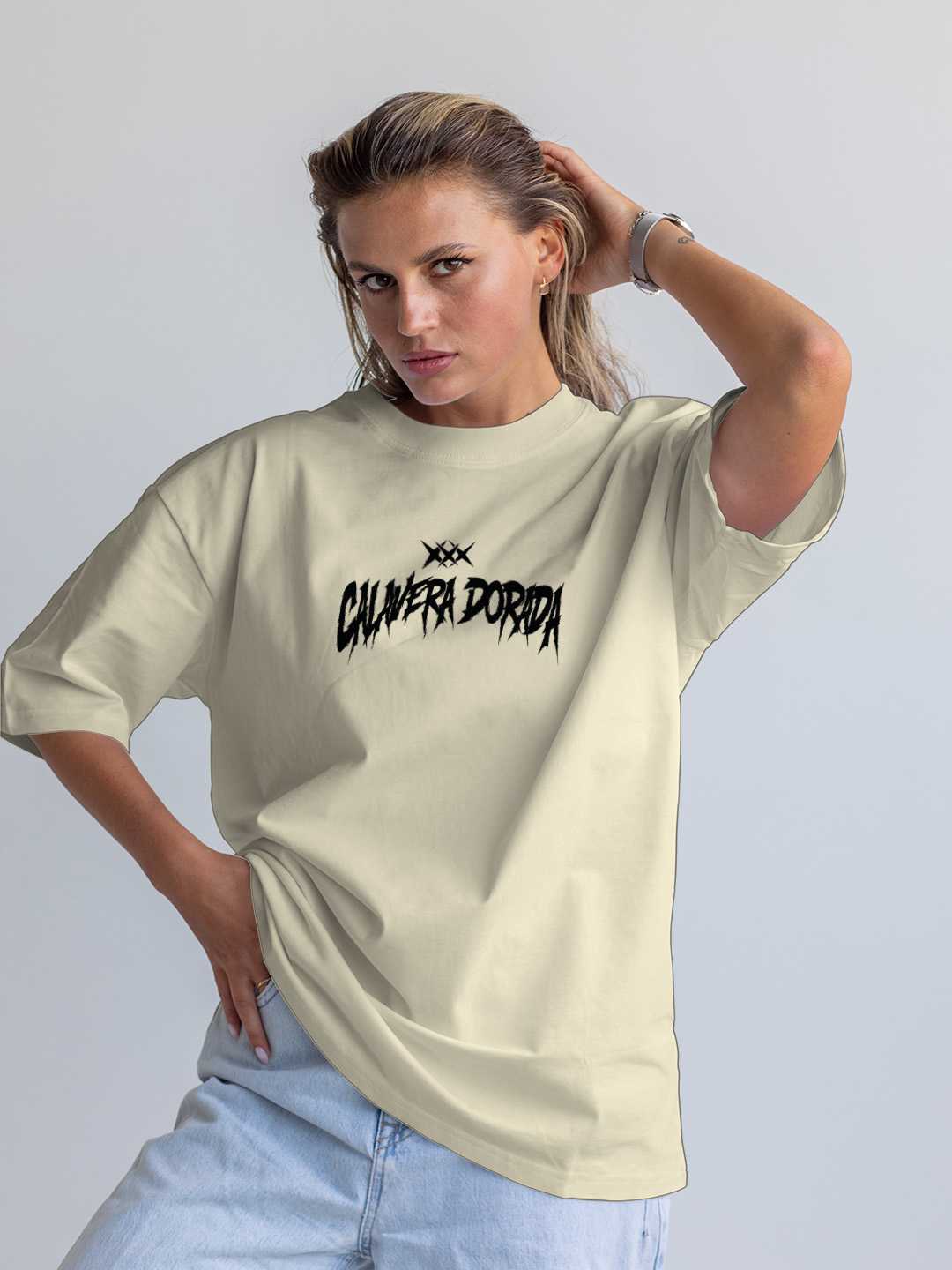 Calavera Dorada Oversized Tee