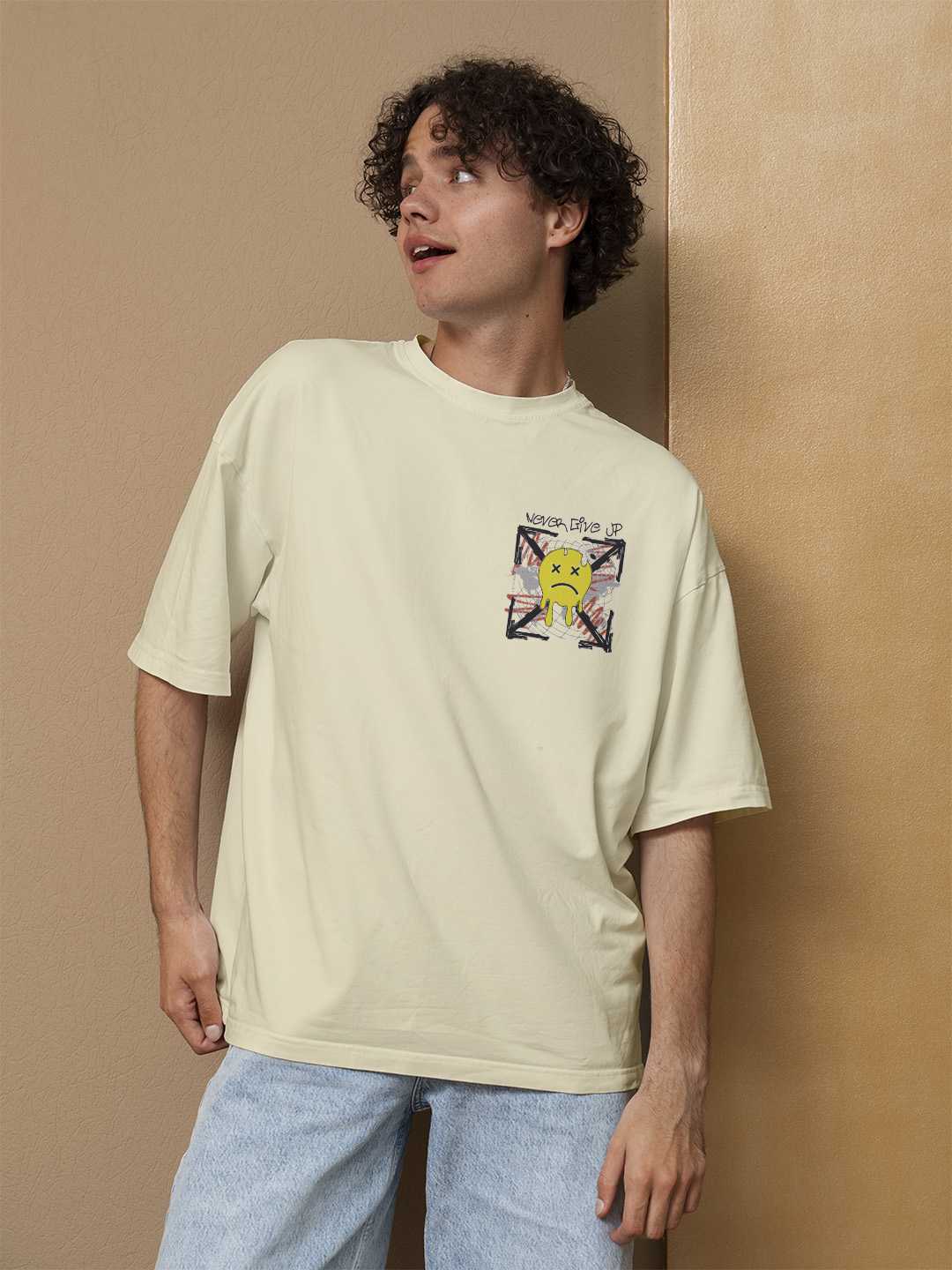 Never Give up Oversized Tee