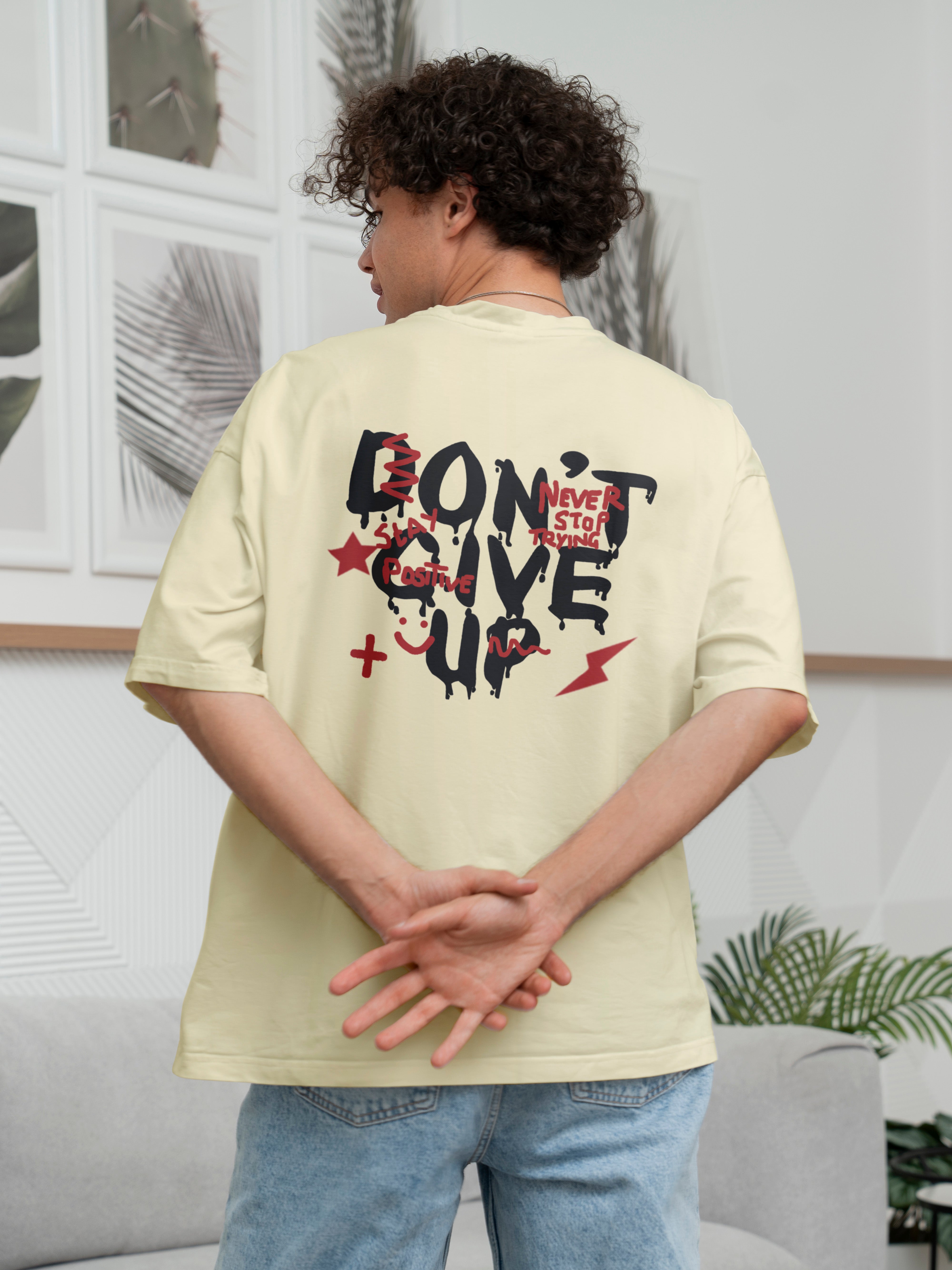 Don't Give Up Oversized Tee