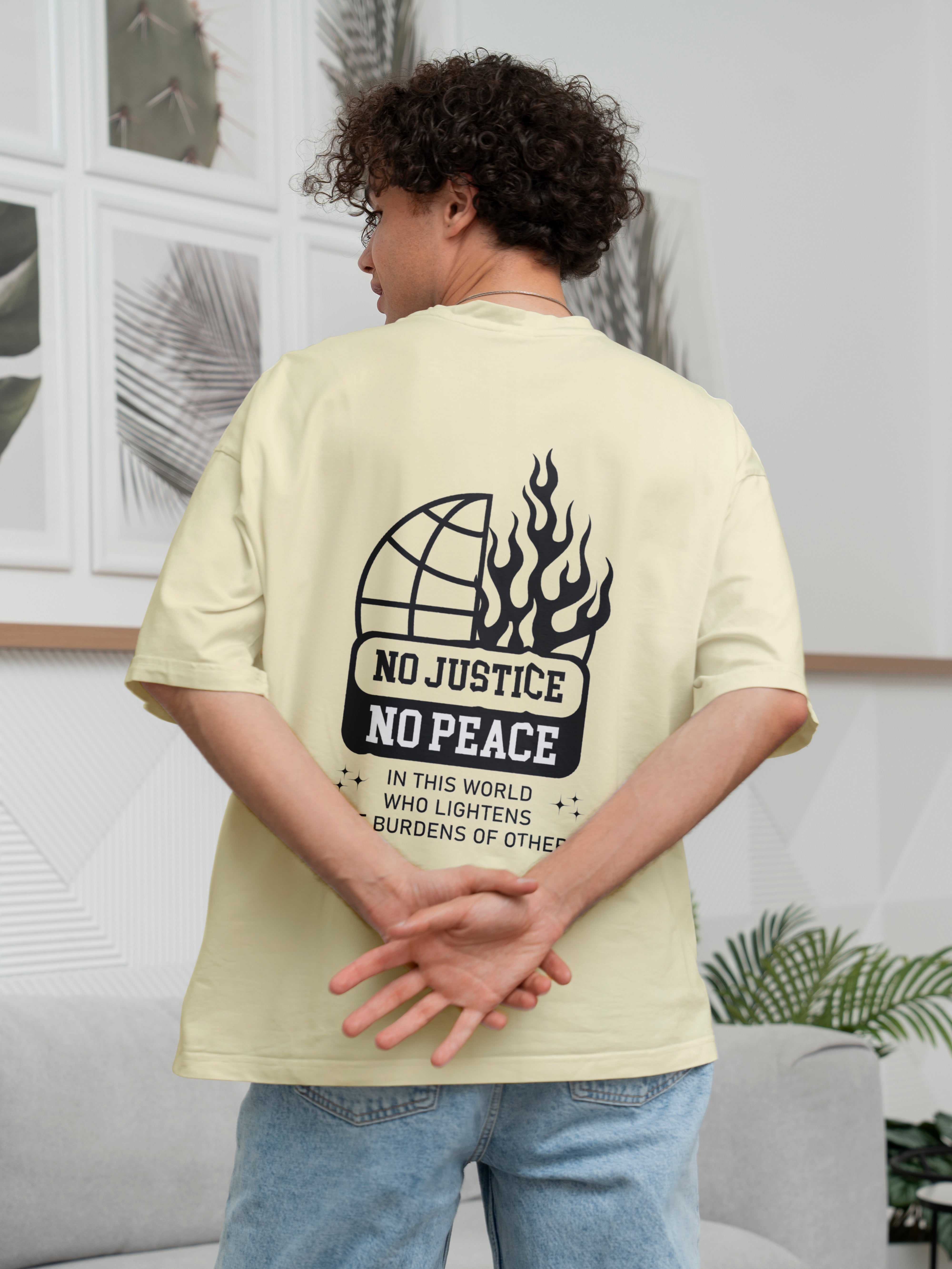 No Justice No Peace Oversized Tee